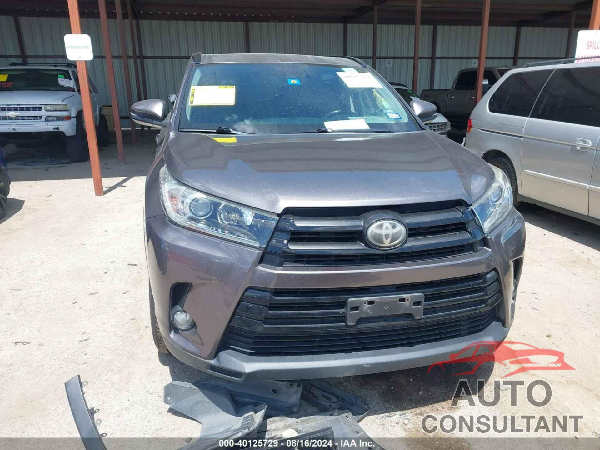 TOYOTA HIGHLANDER 2017 - 5TDKZRFH9HS509545