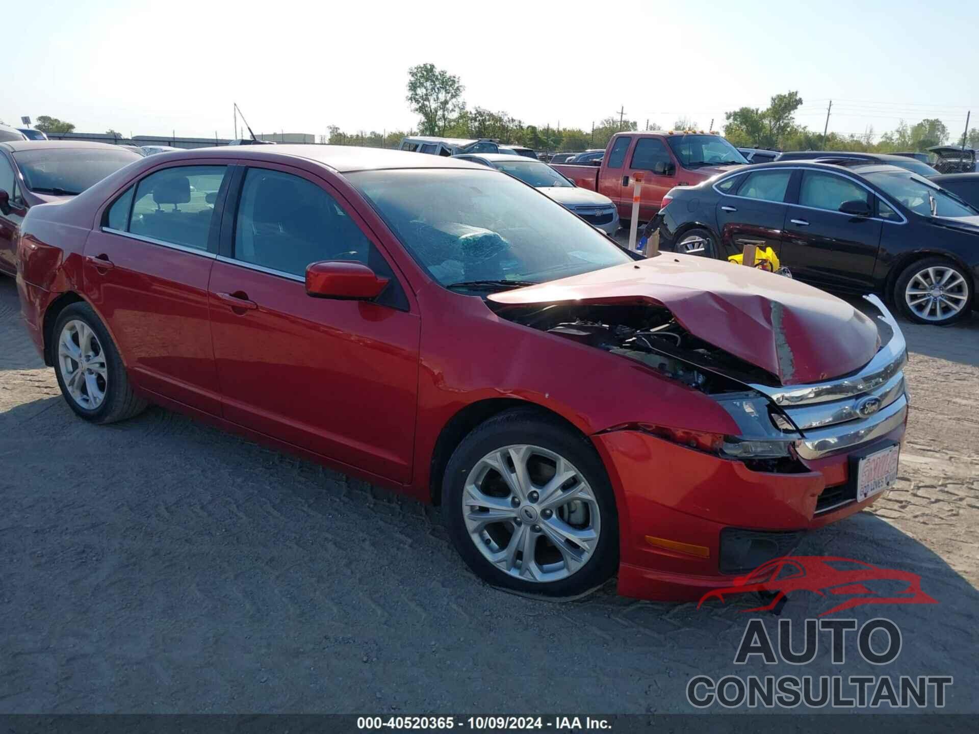 FORD FUSION 2012 - 3FAHP0HA6CR382461