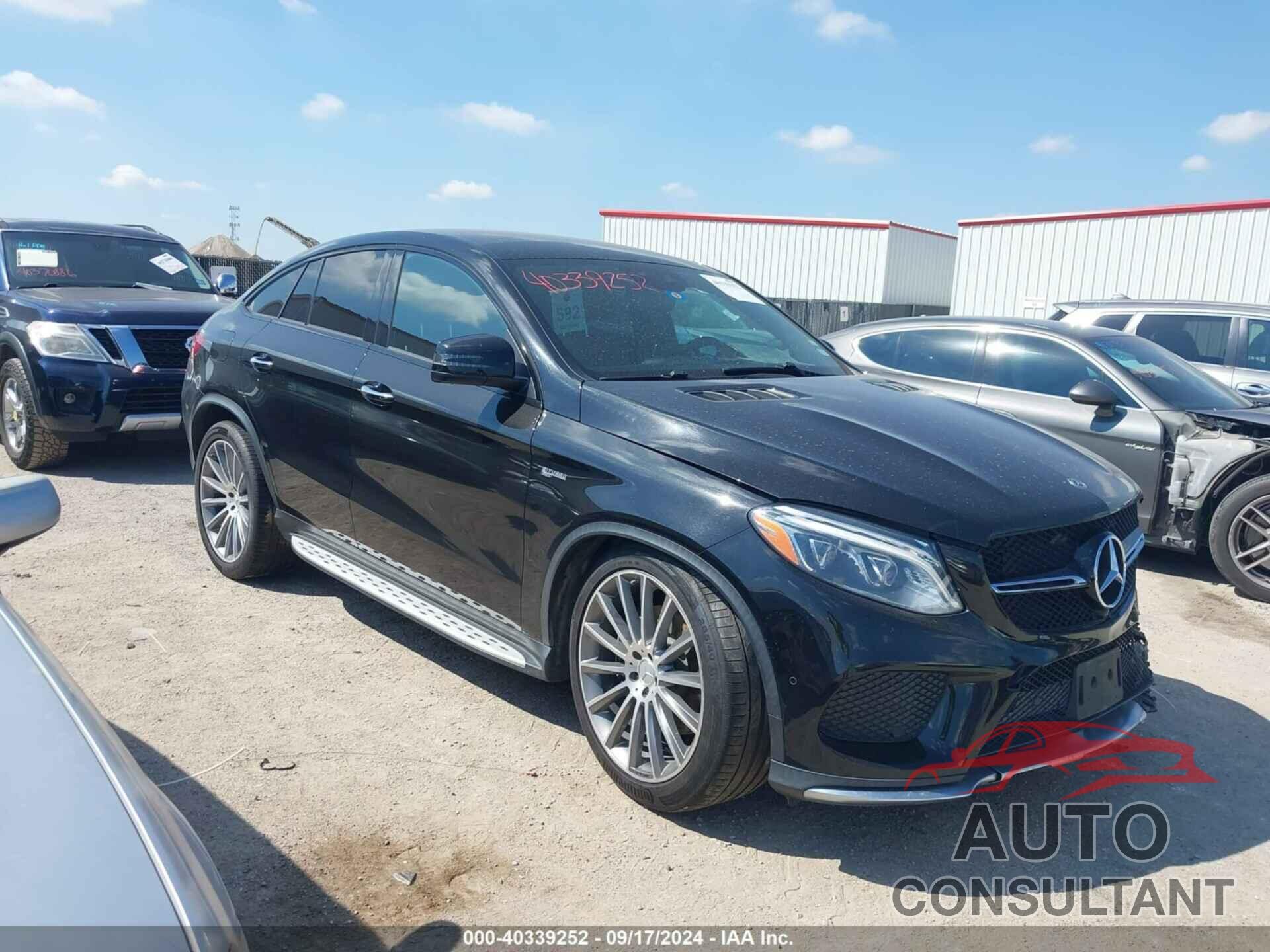 MERCEDES-BENZ AMG GLE 43 COUPE 2018 - 4JGED6EB3JA100771