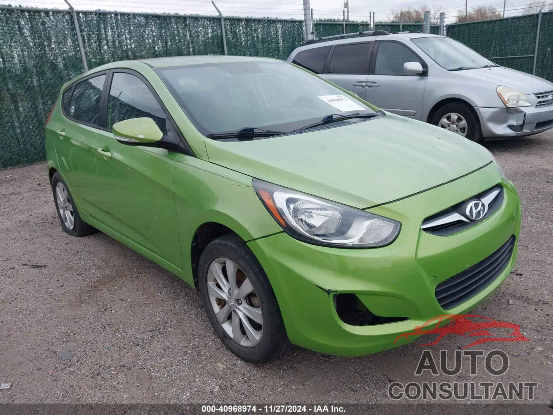 HYUNDAI ACCENT 2013 - KMHCU5AEXDU069586