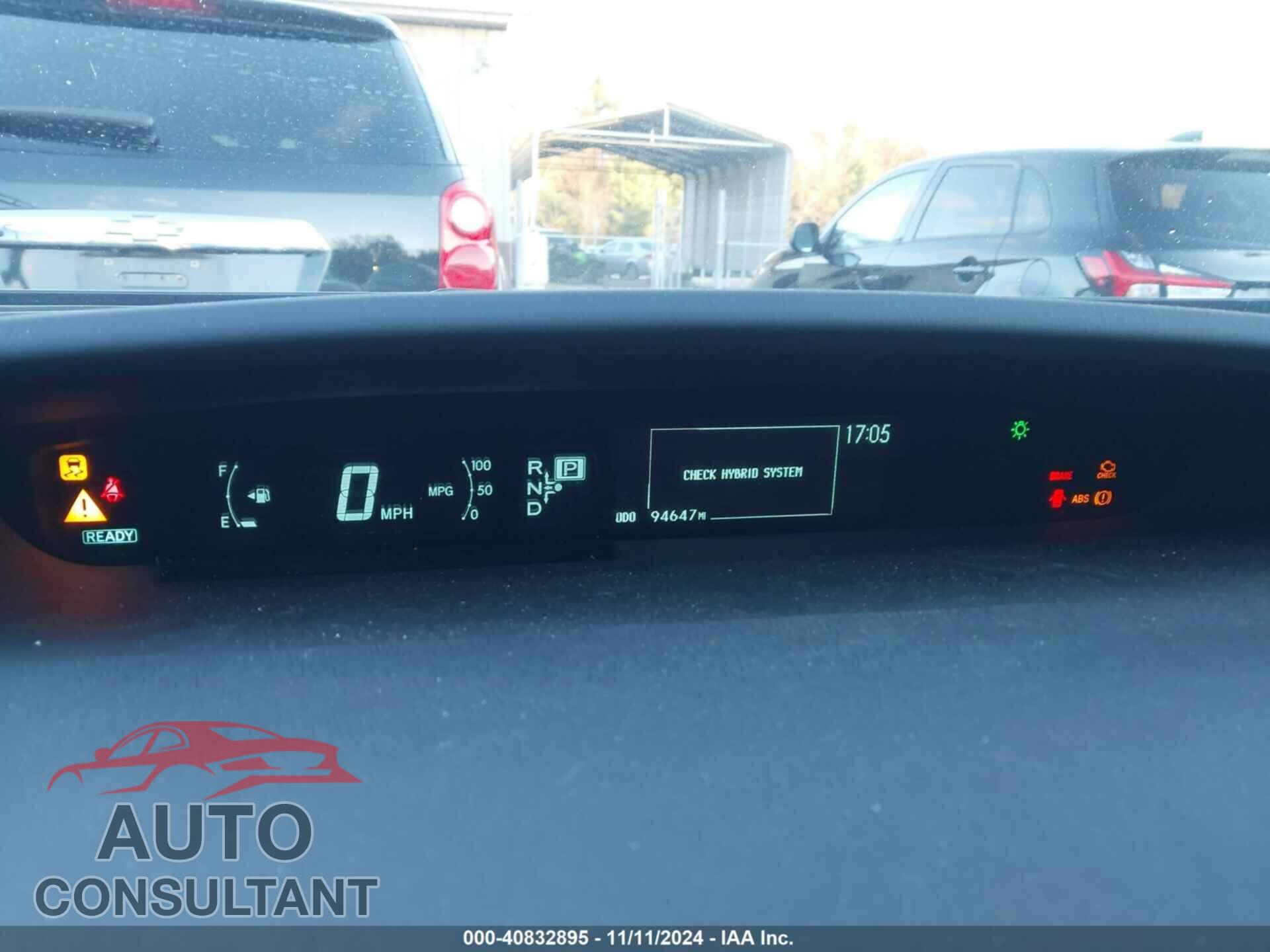 TOYOTA PRIUS 2011 - JTDKN3DU6B0246496