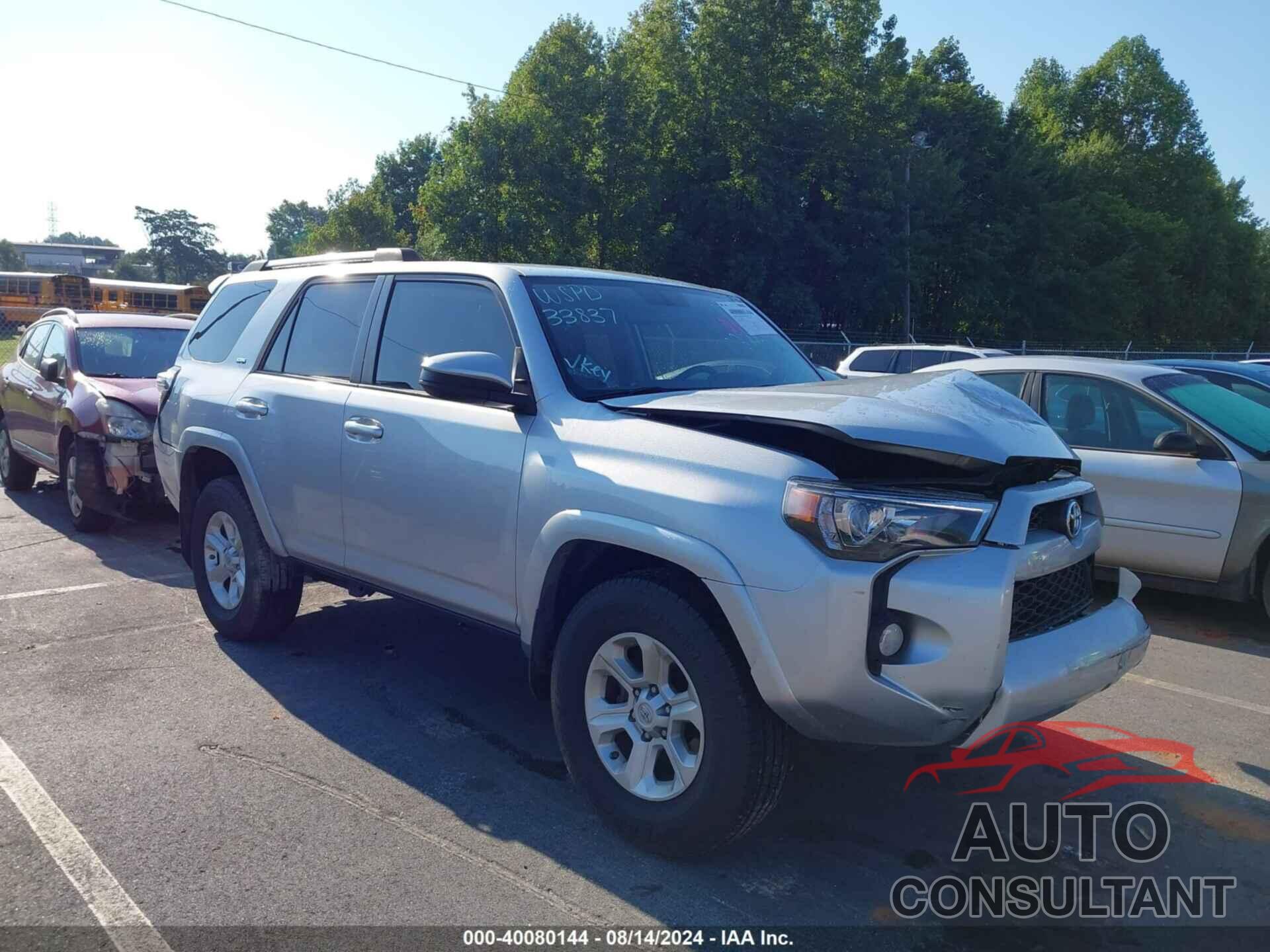 TOYOTA 4RUNNER 2019 - JTEZU5JR9K5213312