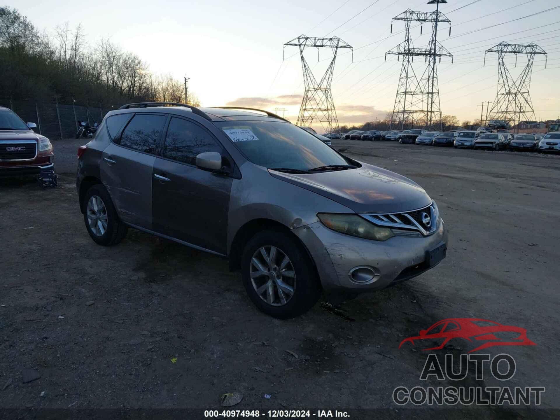 NISSAN MURANO 2011 - JN8AZ1MU7BW057846