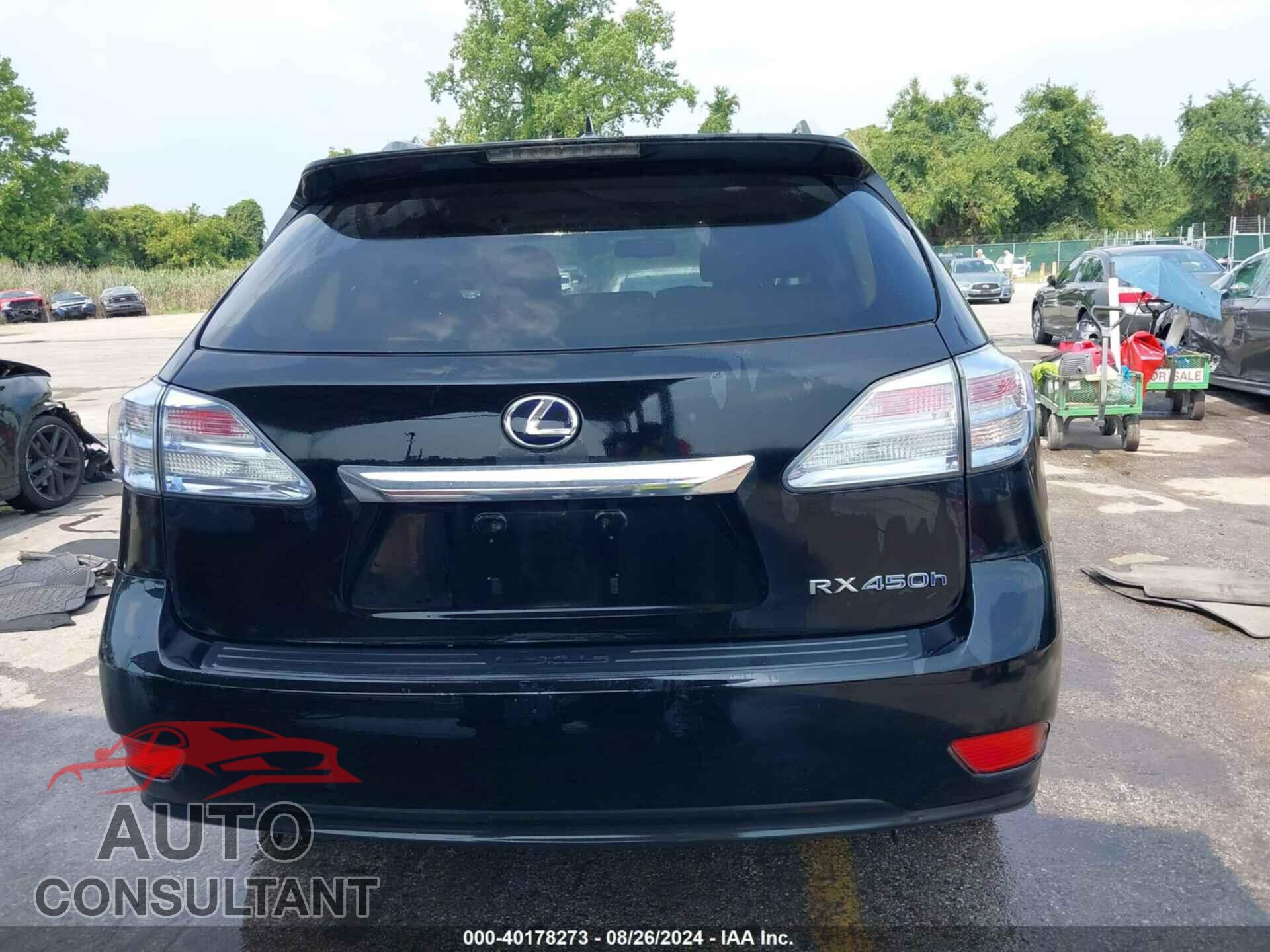 LEXUS RX 450H 2011 - JTJBC1BA6B2417543
