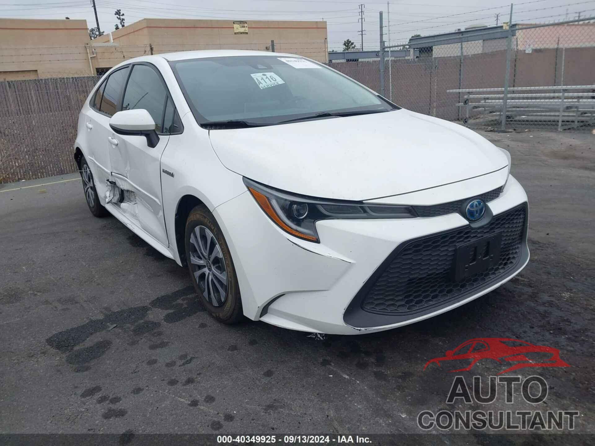 TOYOTA COROLLA 2020 - JTDEBRBE0LJ029719