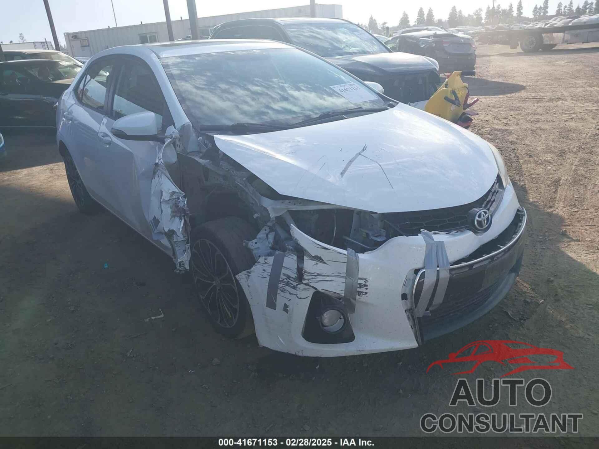 TOYOTA COROLLA 2015 - 5YFBURHE1FP214480