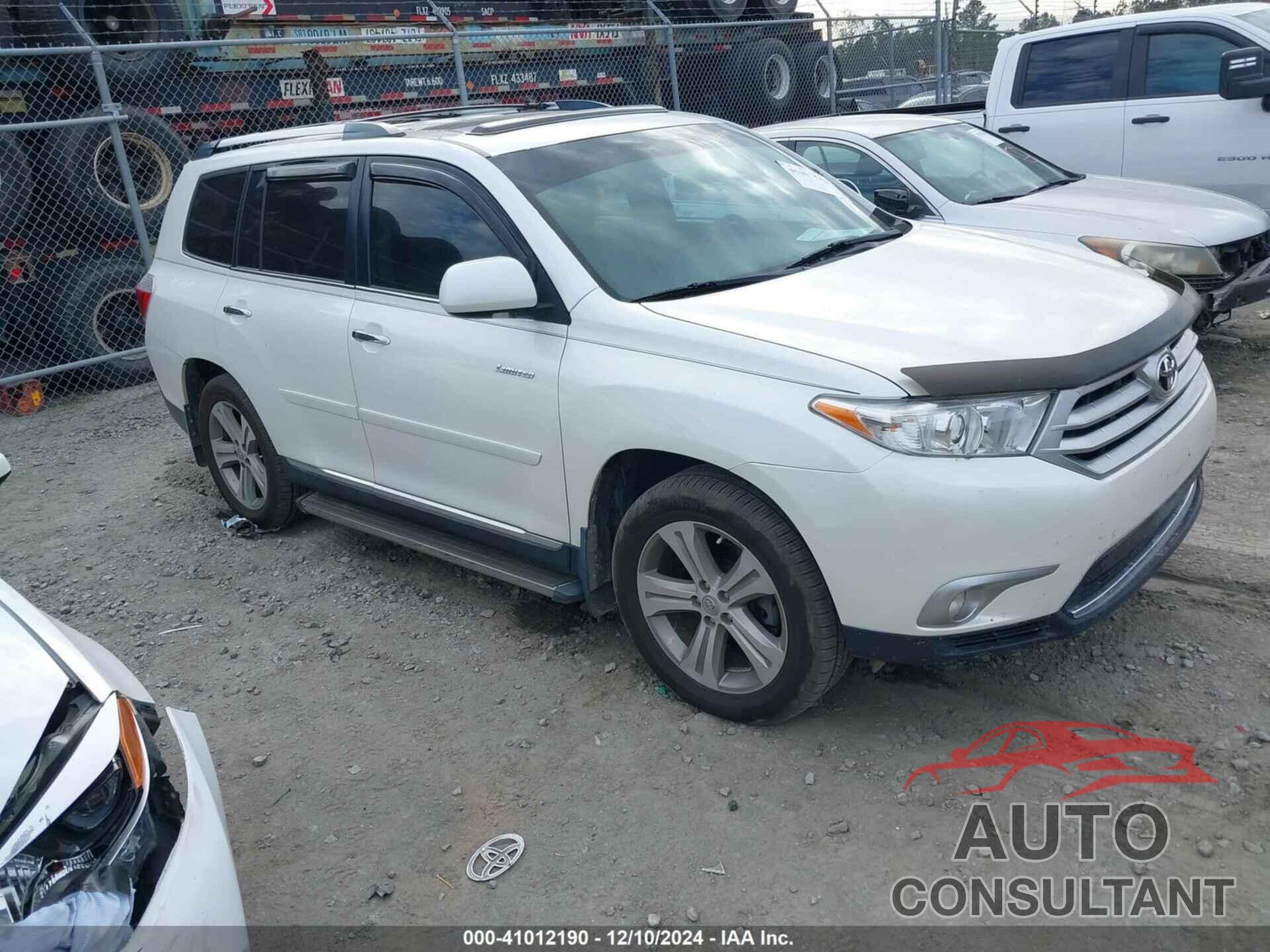 TOYOTA HIGHLANDER 2011 - 5TDYK3EH0BS045341