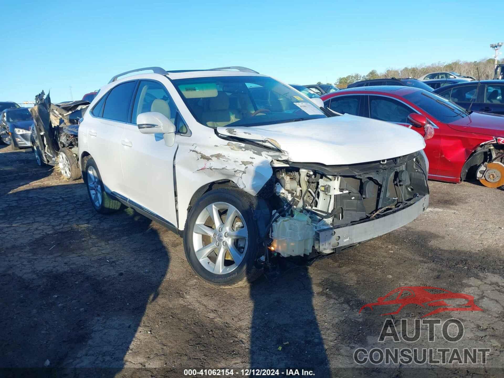 LEXUS RX 350 2010 - 2T2ZK1BAXAC004301