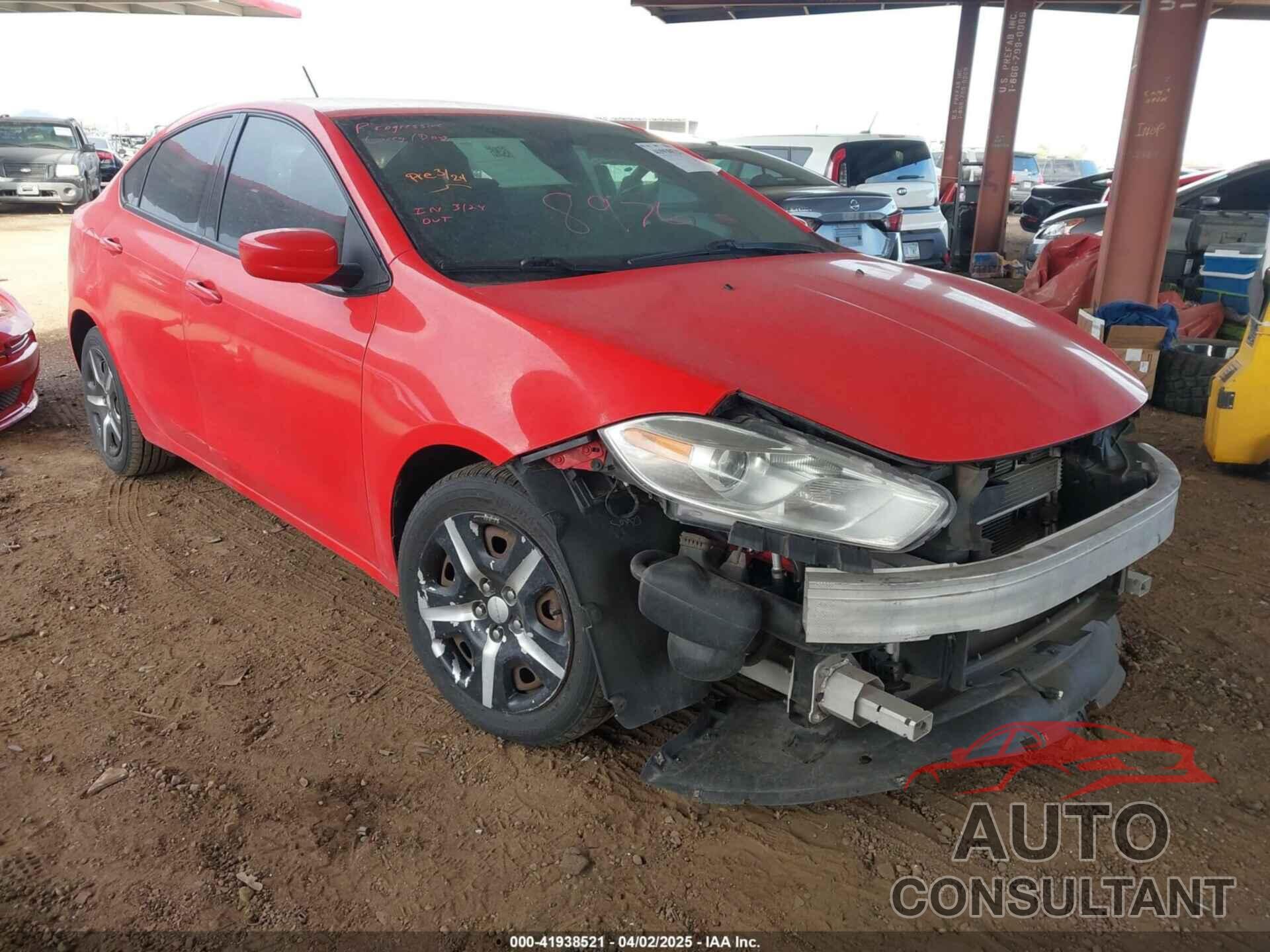 DODGE DART 2016 - 1C3CDFAA1GD623758