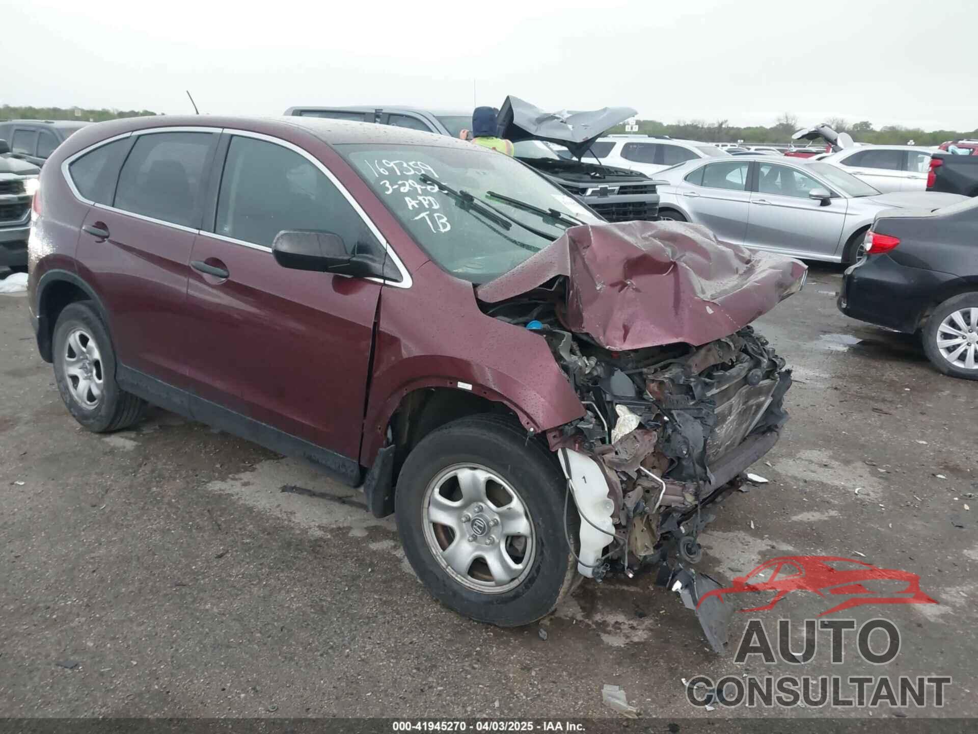 HONDA CR-V 2012 - 5J6RM3H39CL031482