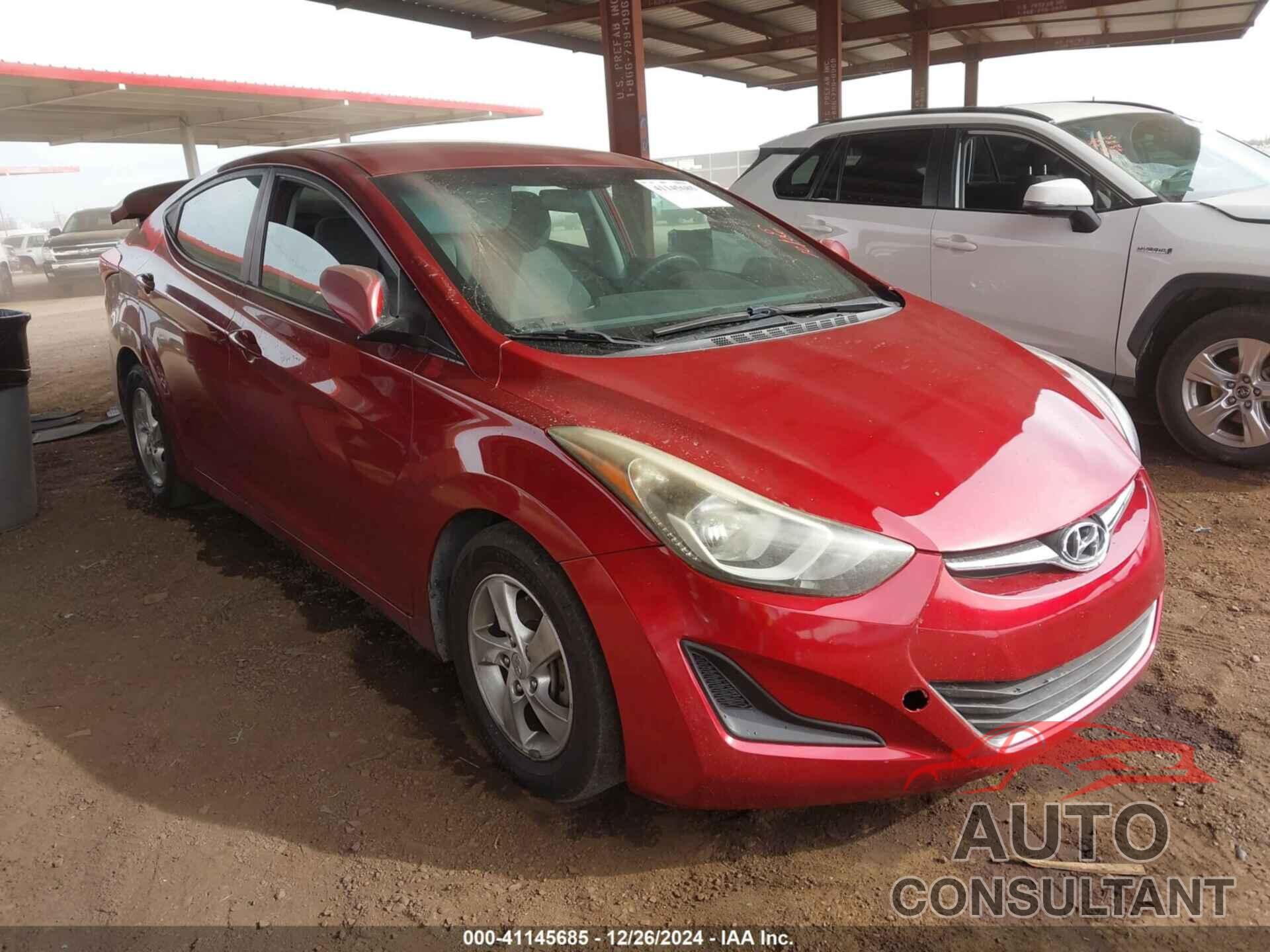 HYUNDAI ELANTRA 2014 - 5NPDH4AE0EH455243