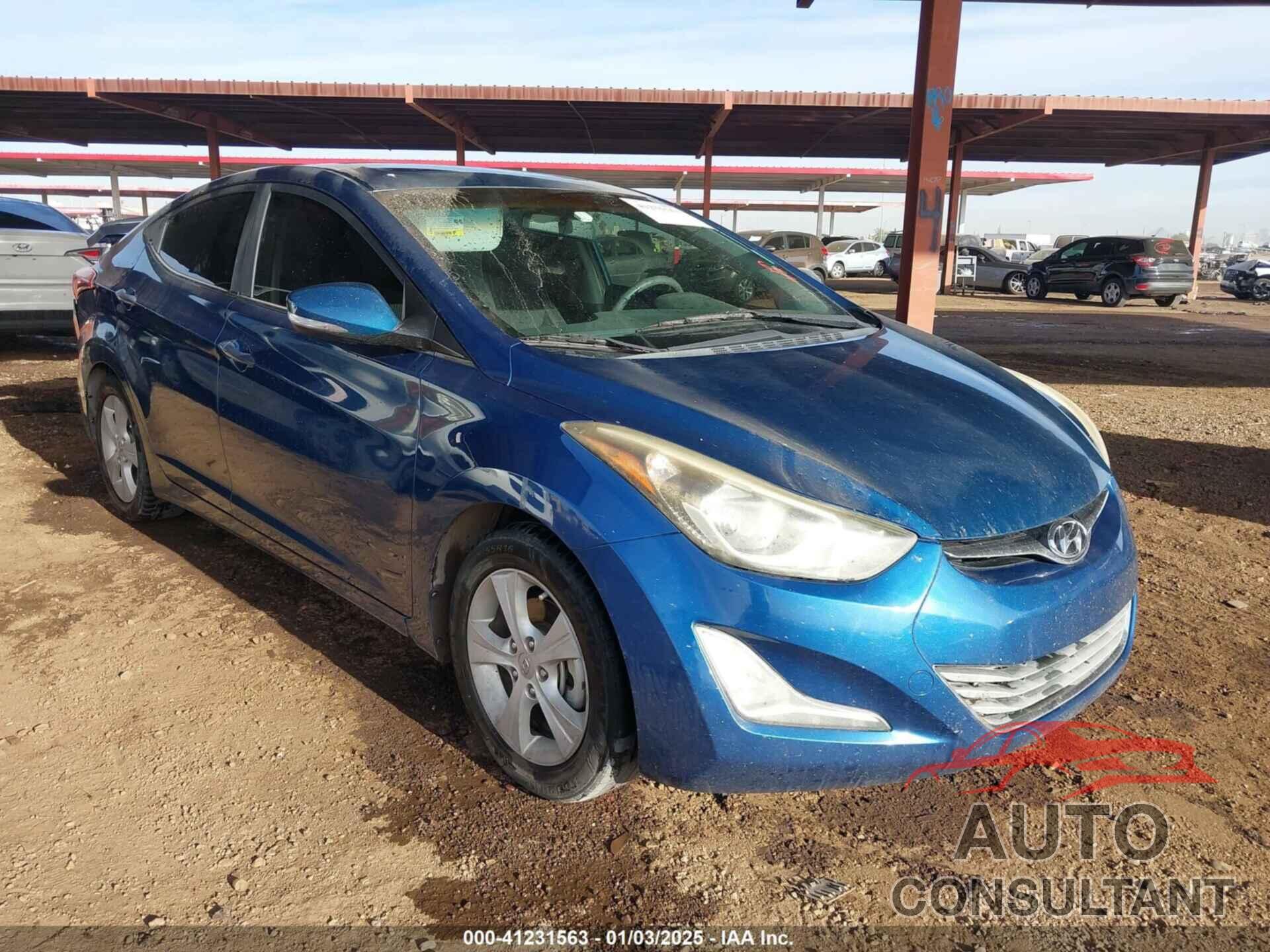 HYUNDAI ELANTRA 2016 - KMHDH4AEXGU491235