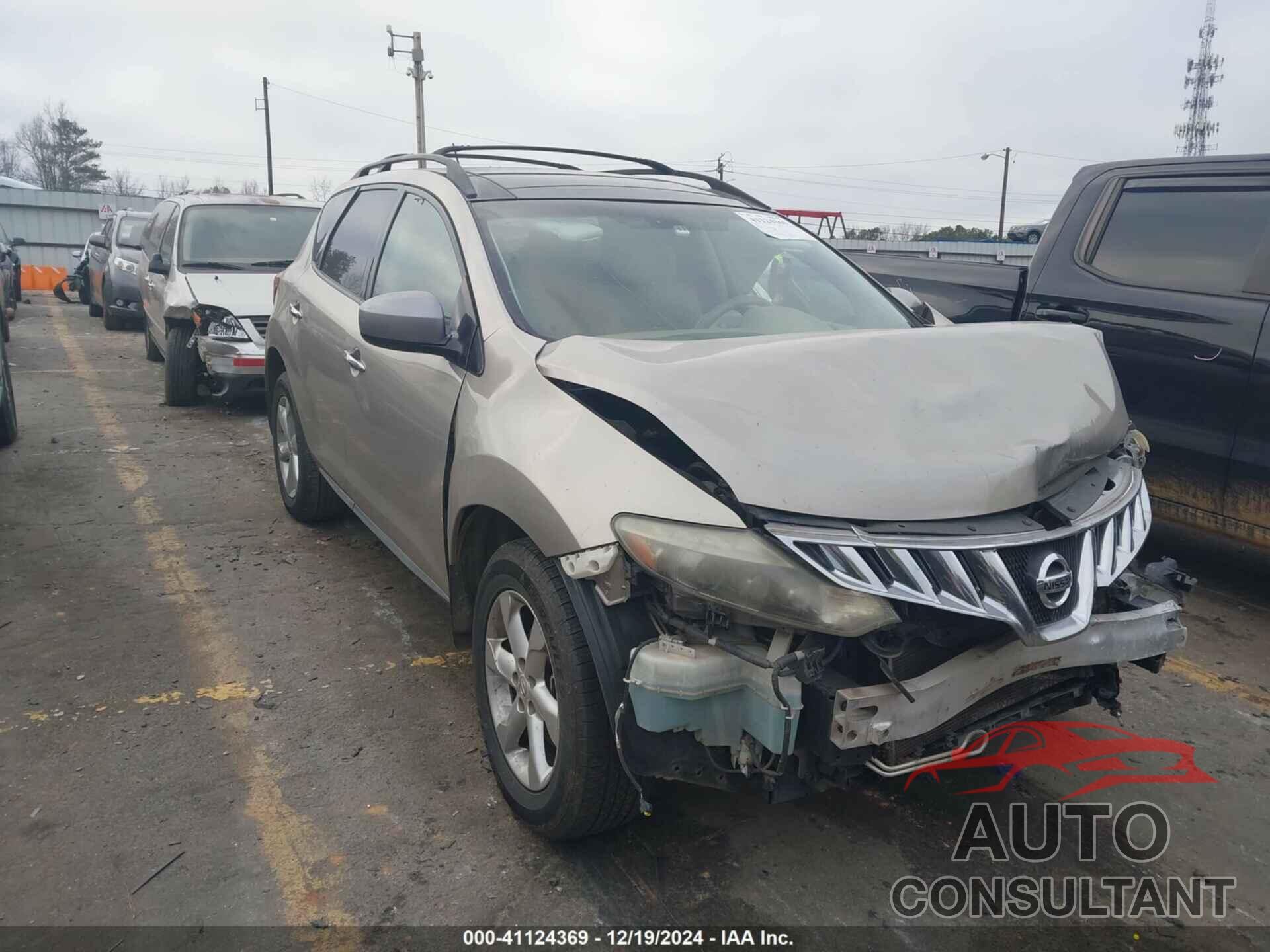 NISSAN MURANO 2009 - JN8AZ18U19W008856