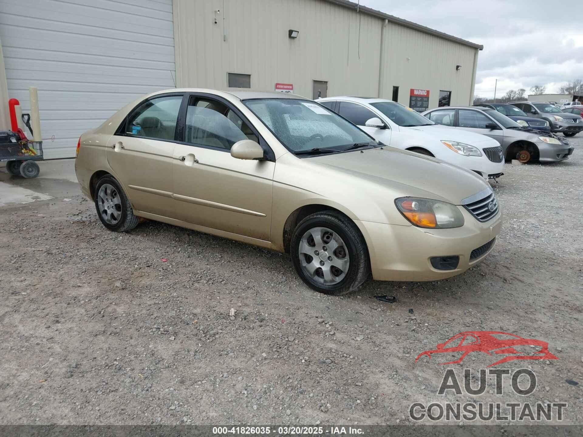 KIA SPECTRA 2009 - KNAFE221795665455