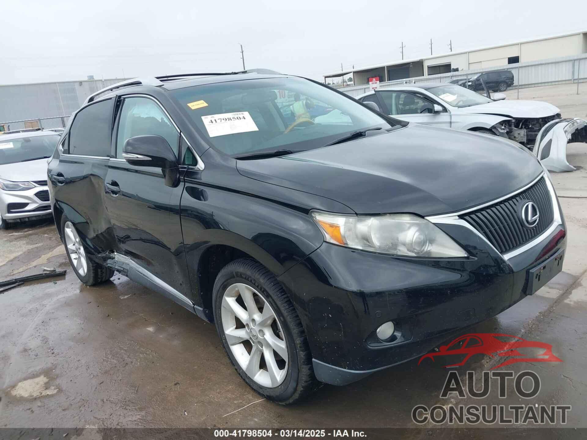 LEXUS RX 350 2010 - 2T2ZK1BA9AC023891