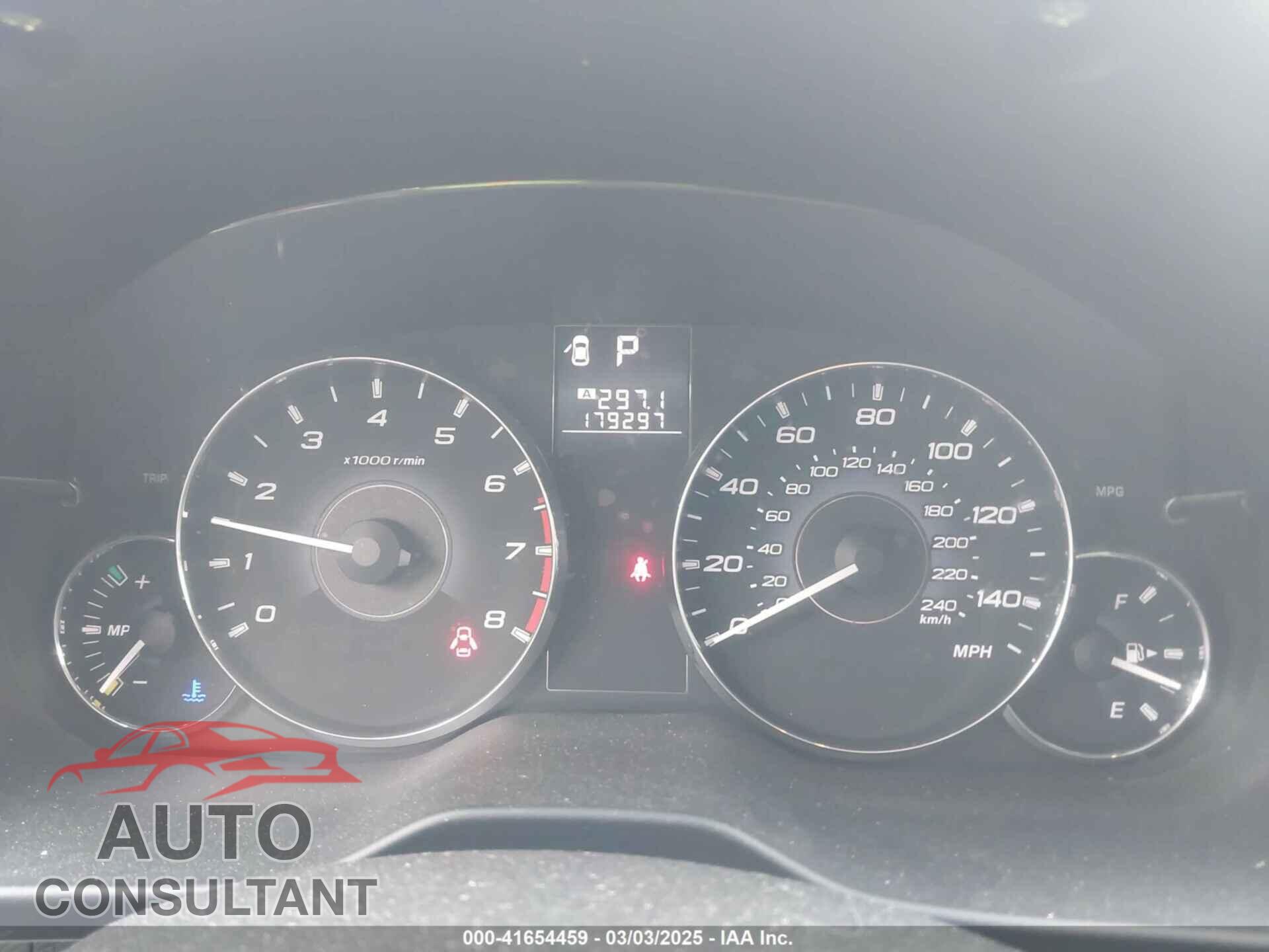 SUBARU OUTBACK 2011 - 4S4BRBFC0B3437537