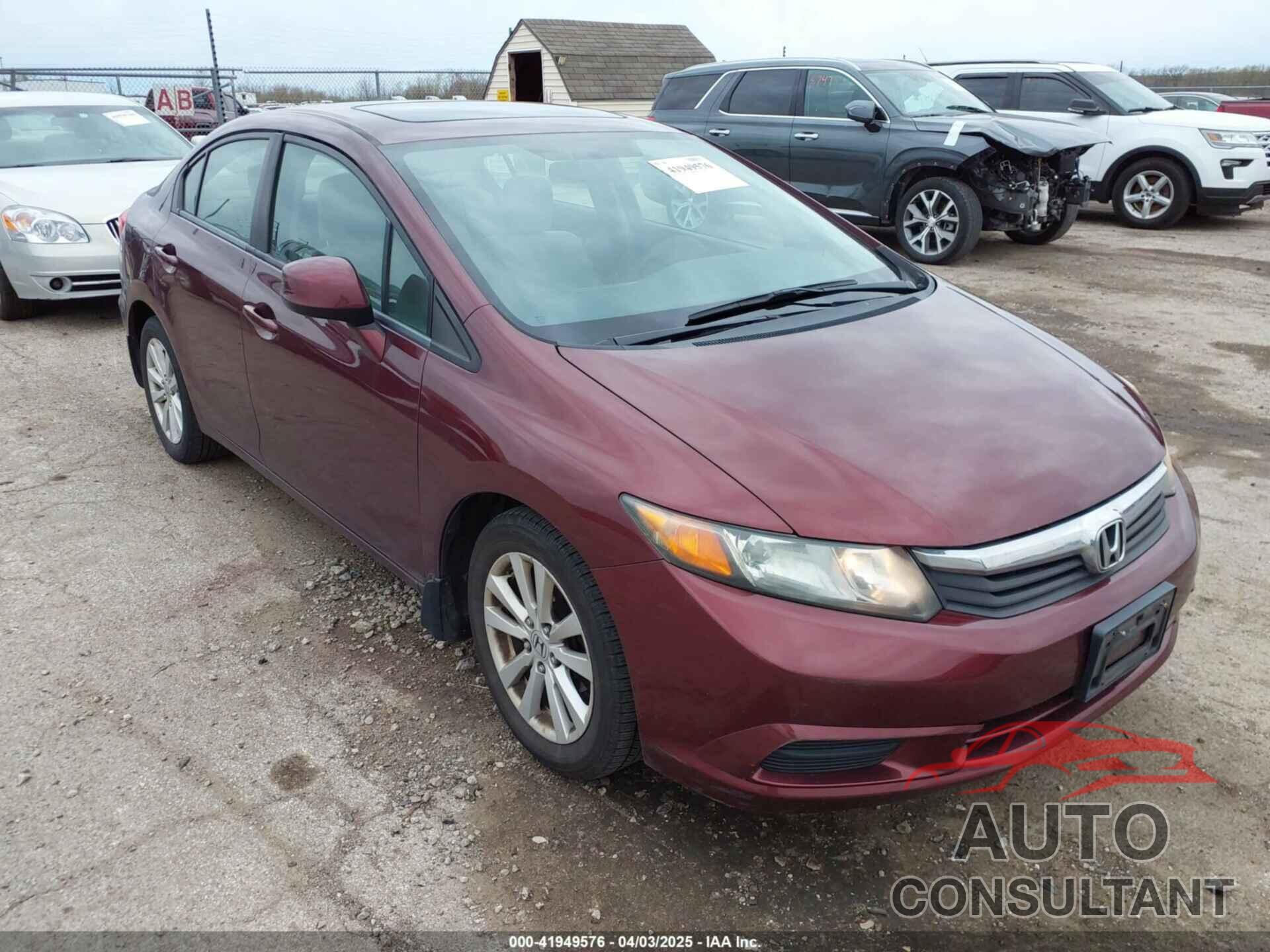 HONDA CIVIC 2012 - 19XFB2F87CE053660
