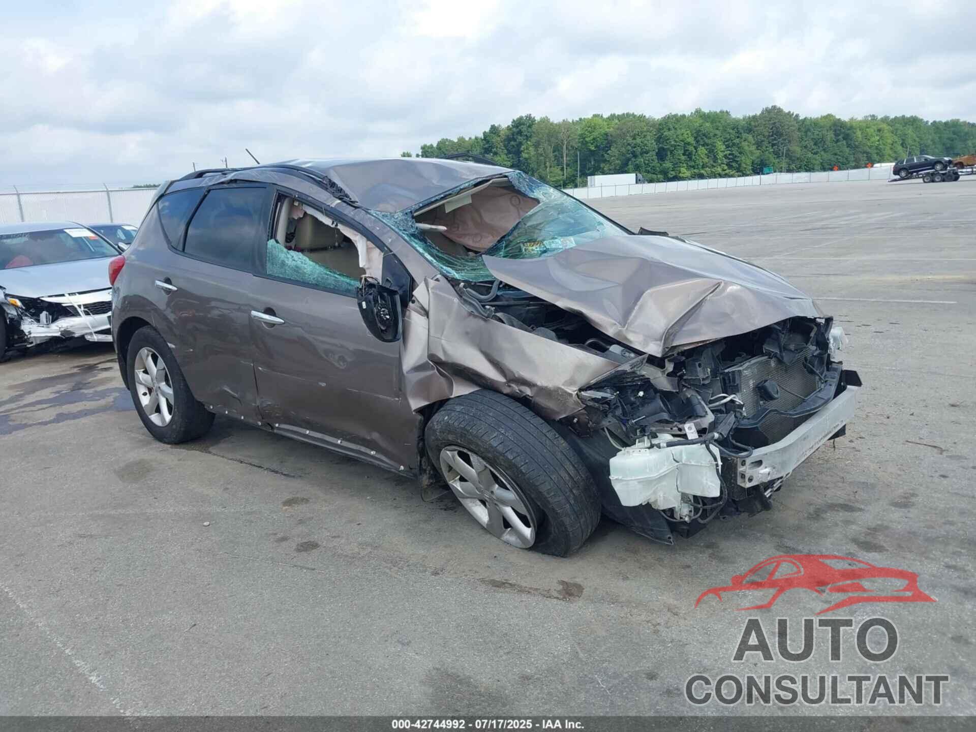 NISSAN MURANO 2009 - JN8AZ18U99W015862