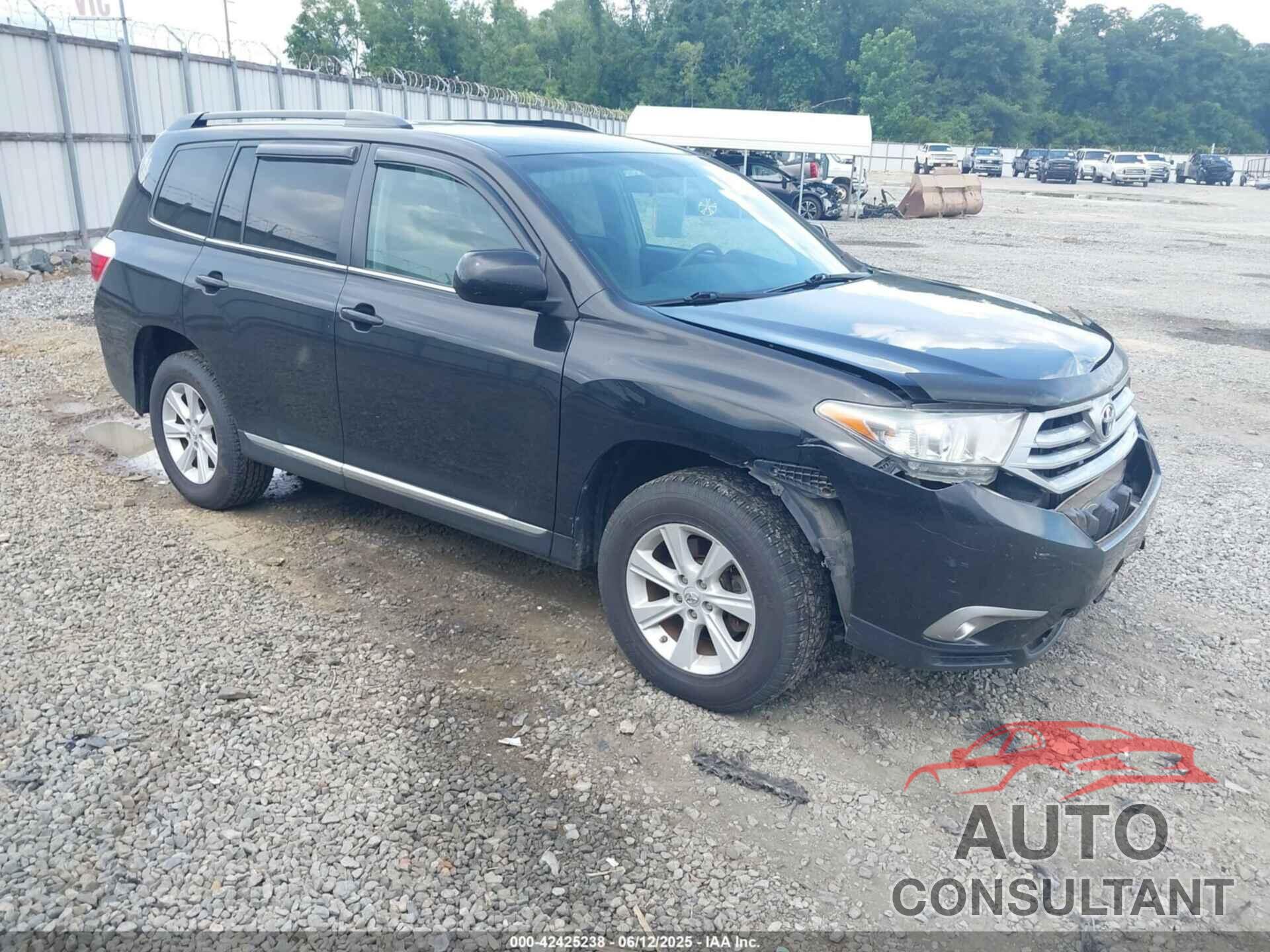 TOYOTA HIGHLANDER 2013 - 5TDZK3EH0DS091078