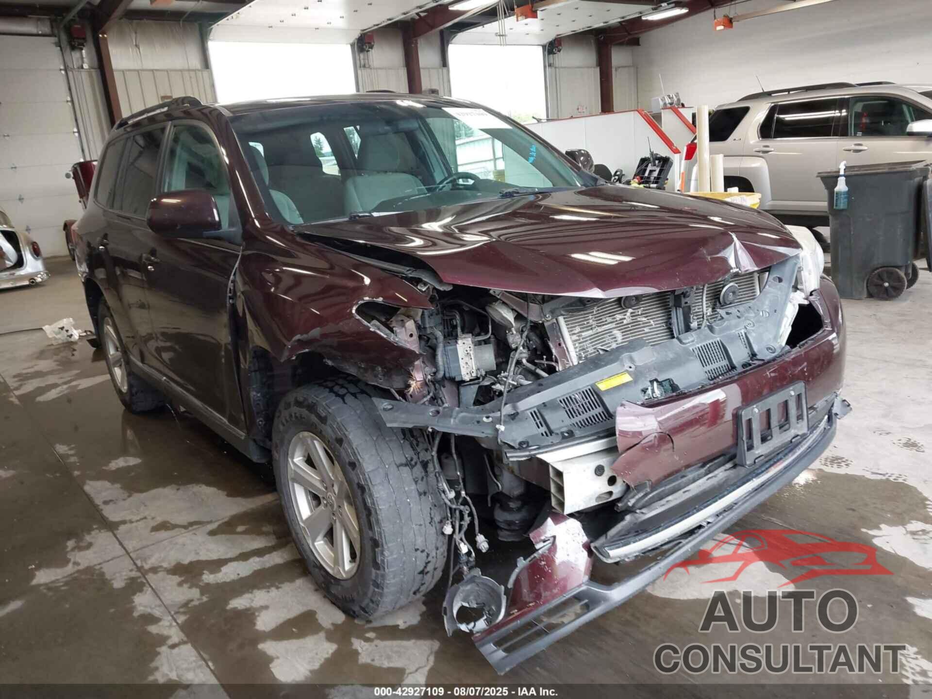 TOYOTA HIGHLANDER 2012 - 5TDBK3EHXCS151934