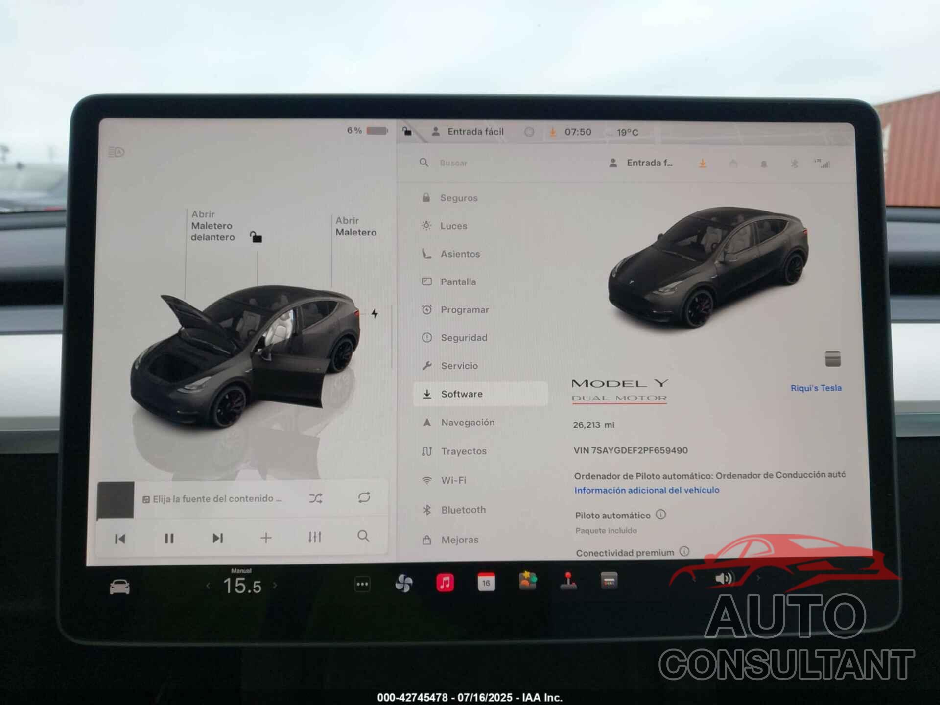 TESLA MODEL Y 2023 - 7SAYGDEF2PF659490