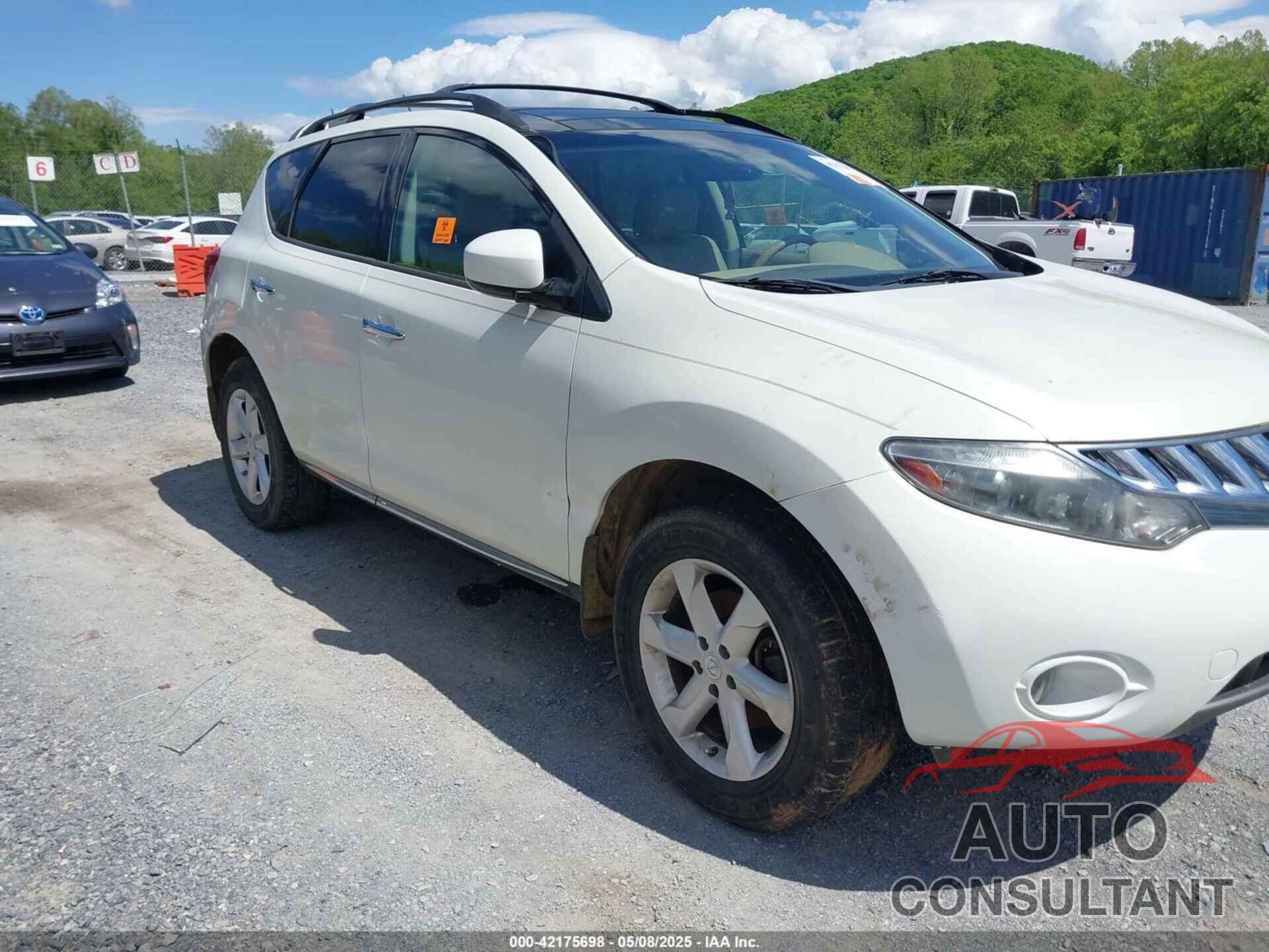 NISSAN MURANO 2010 - JN8AZ1MW9AW116301