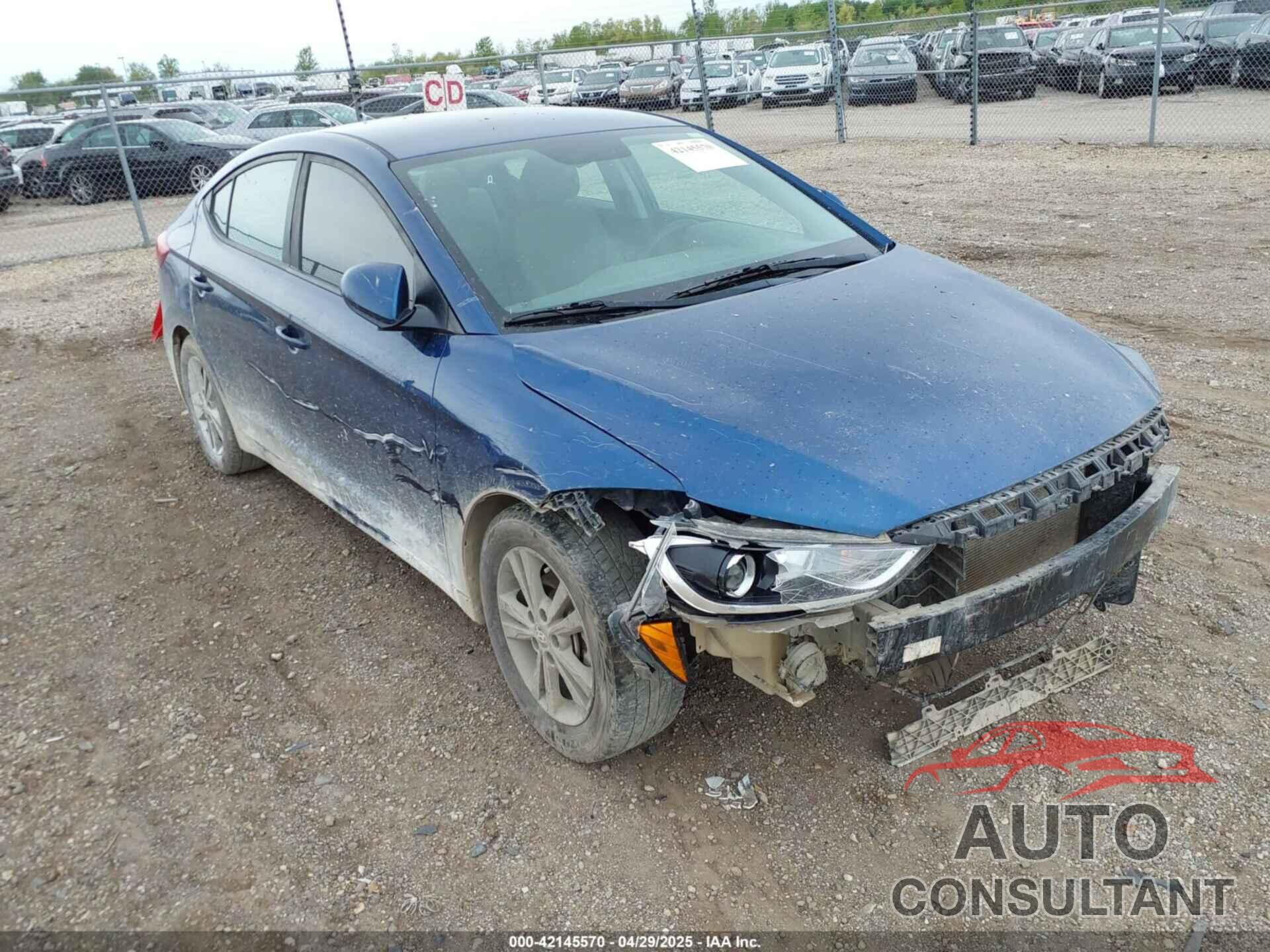 HYUNDAI ELANTRA 2018 - 5NPD84LF0JH351156