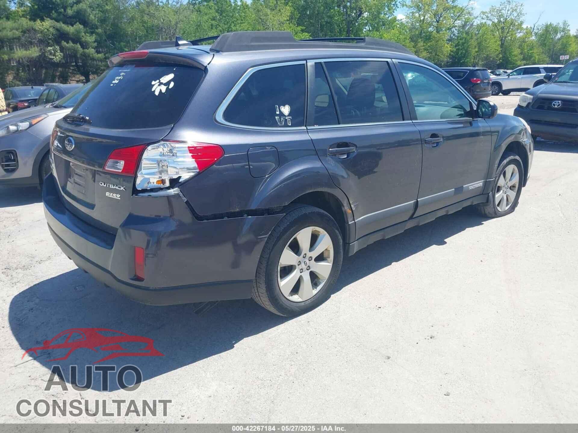 SUBARU OUTBACK 2012 - 4S4BRBKC7C3290589