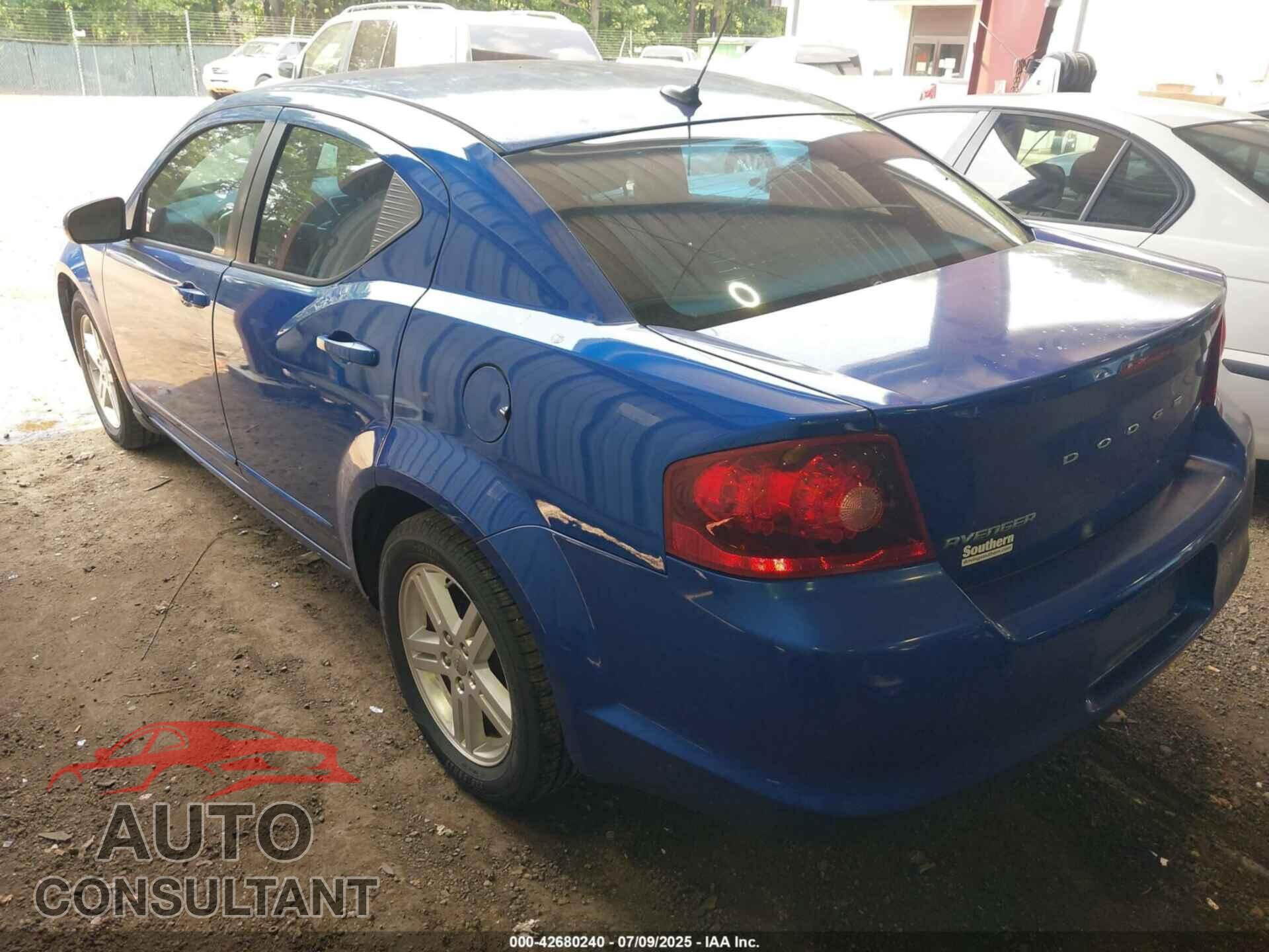 DODGE AVENGER 2013 - 1C3CDZCG5DN741191