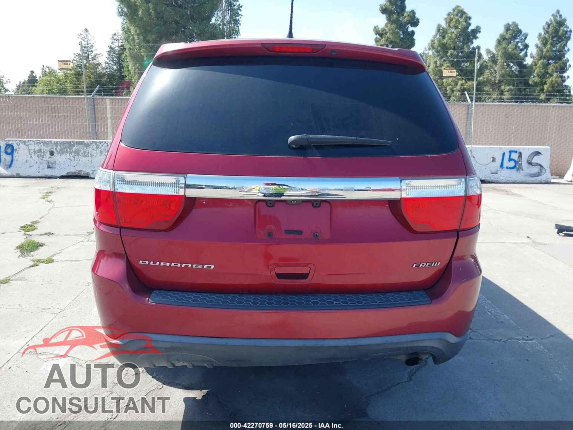 DODGE DURANGO 2013 - 1C4RDHAG5DC662120