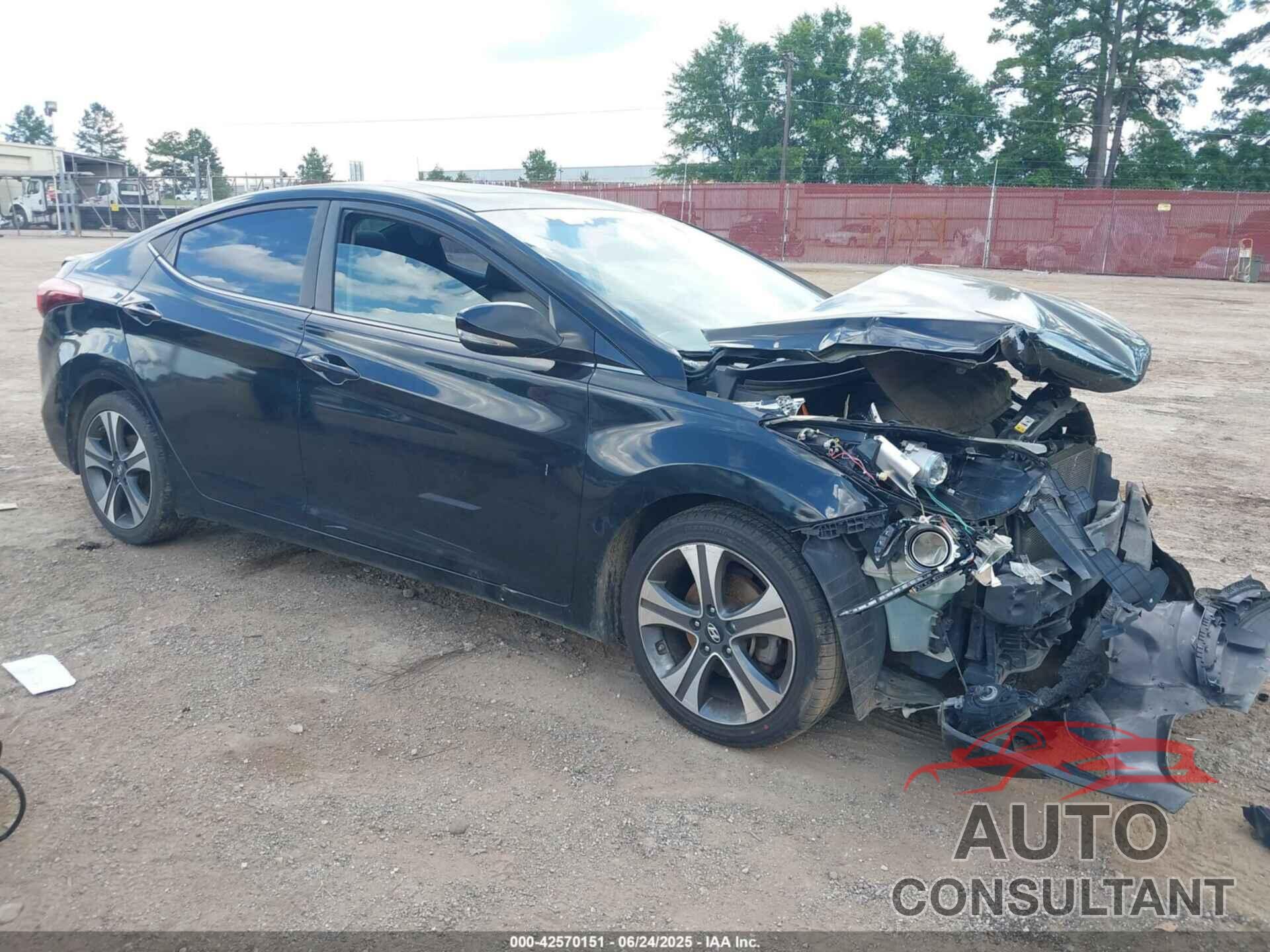 HYUNDAI ELANTRA 2015 - KMHDH4AH3FU284016
