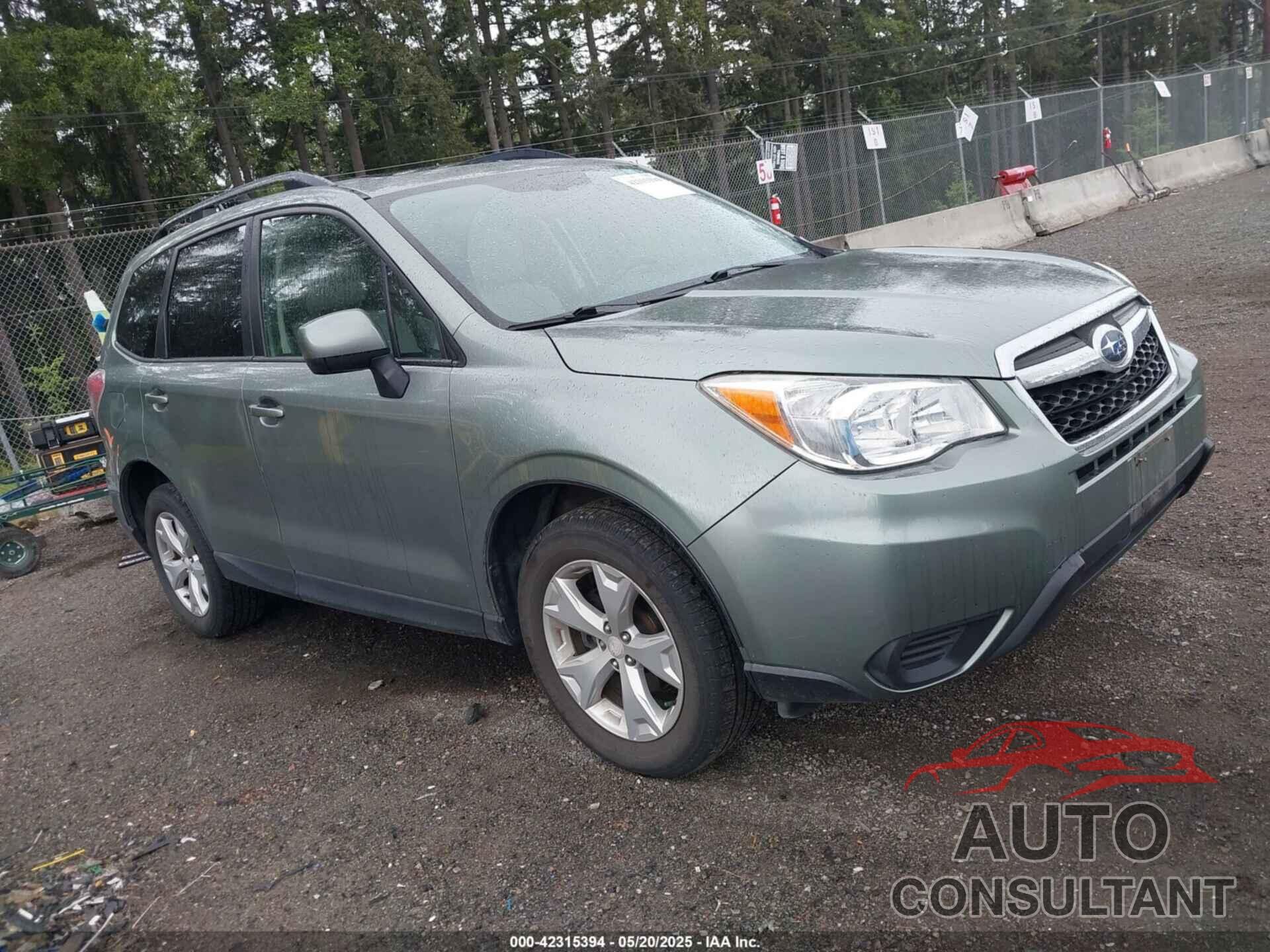 SUBARU FORESTER 2015 - JF2SJADC9FH482849