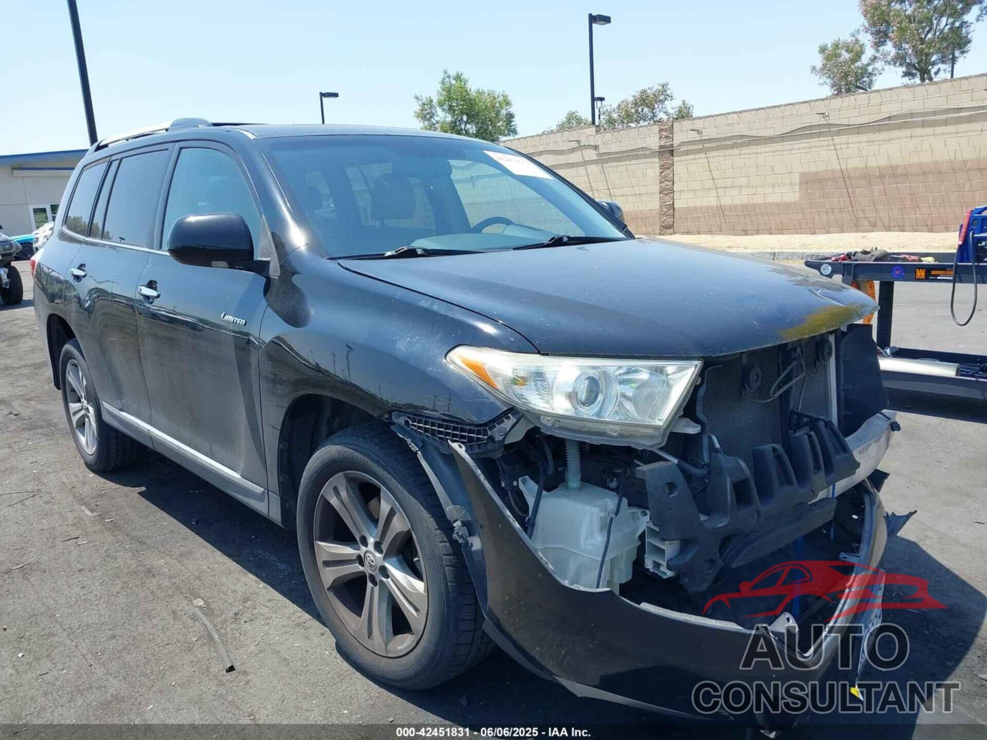 TOYOTA HIGHLANDER 2012 - 5TDDK3EHXCS166619