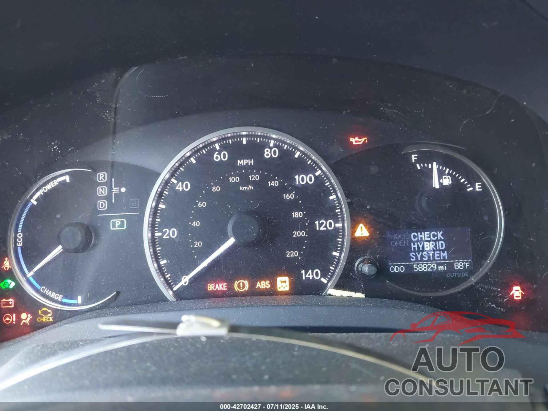 LEXUS CT 200H 2017 - JTHKD5BH6H2280289
