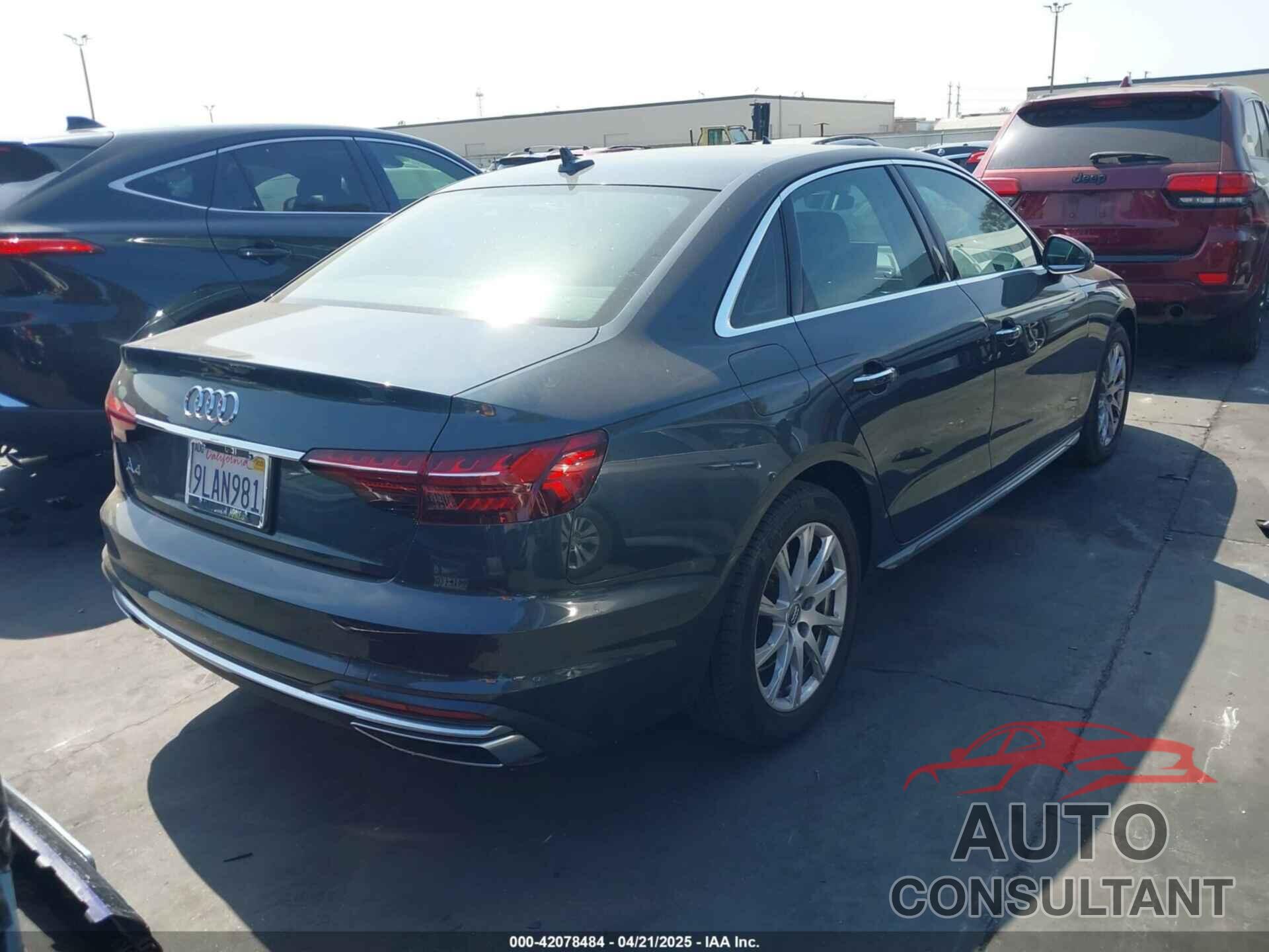 AUDI A4 2020 - WAUGMAF46LN004092