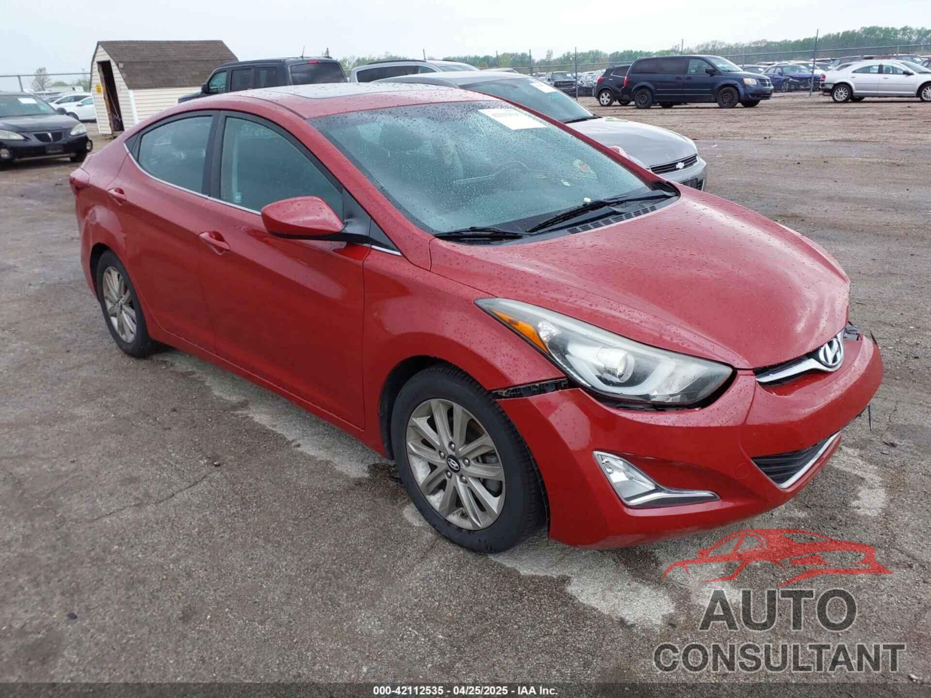 HYUNDAI ELANTRA 2015 - KMHDH4AE3FU225098