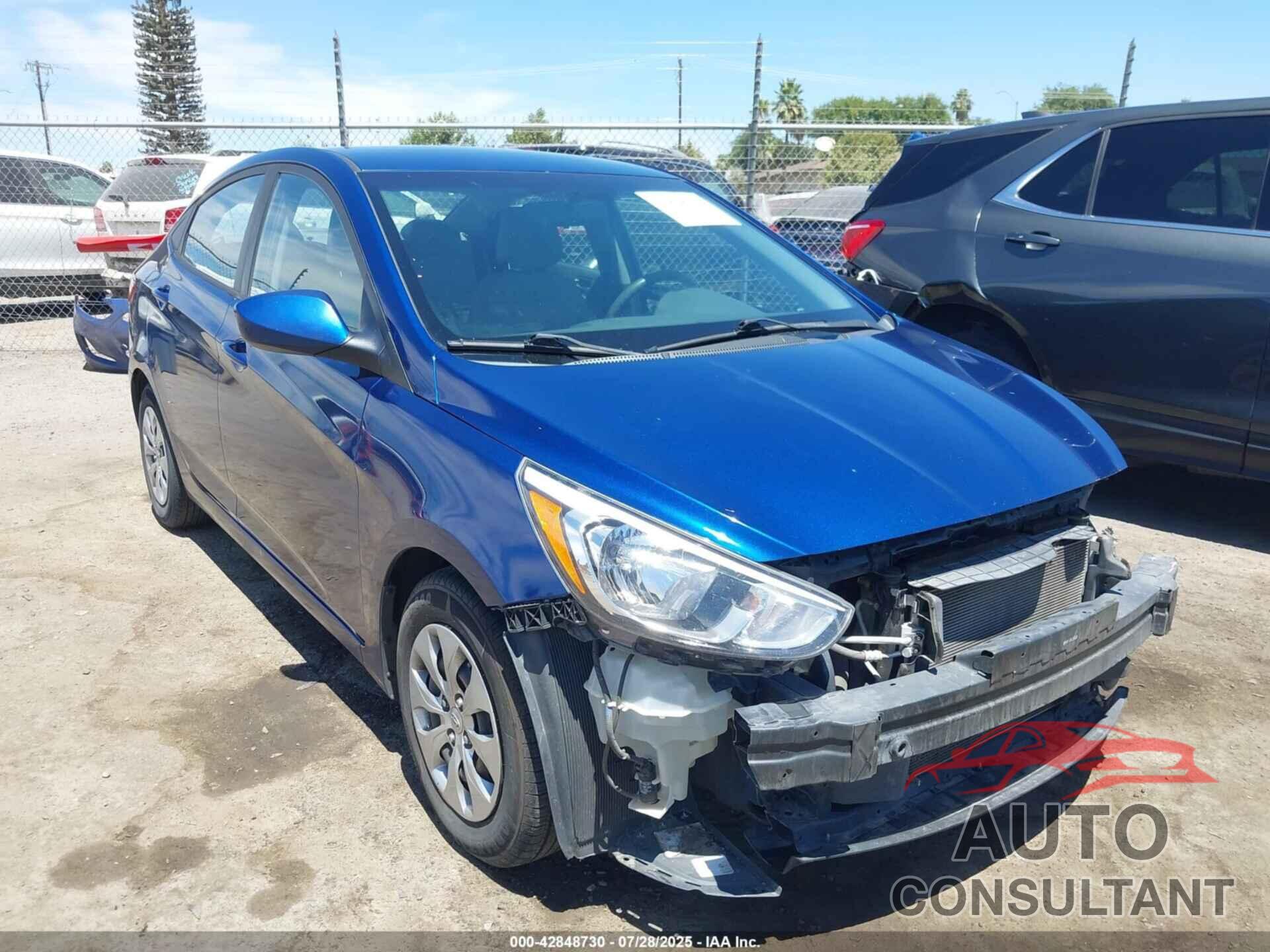 HYUNDAI ACCENT 2017 - KMHCT4AE5HU196944