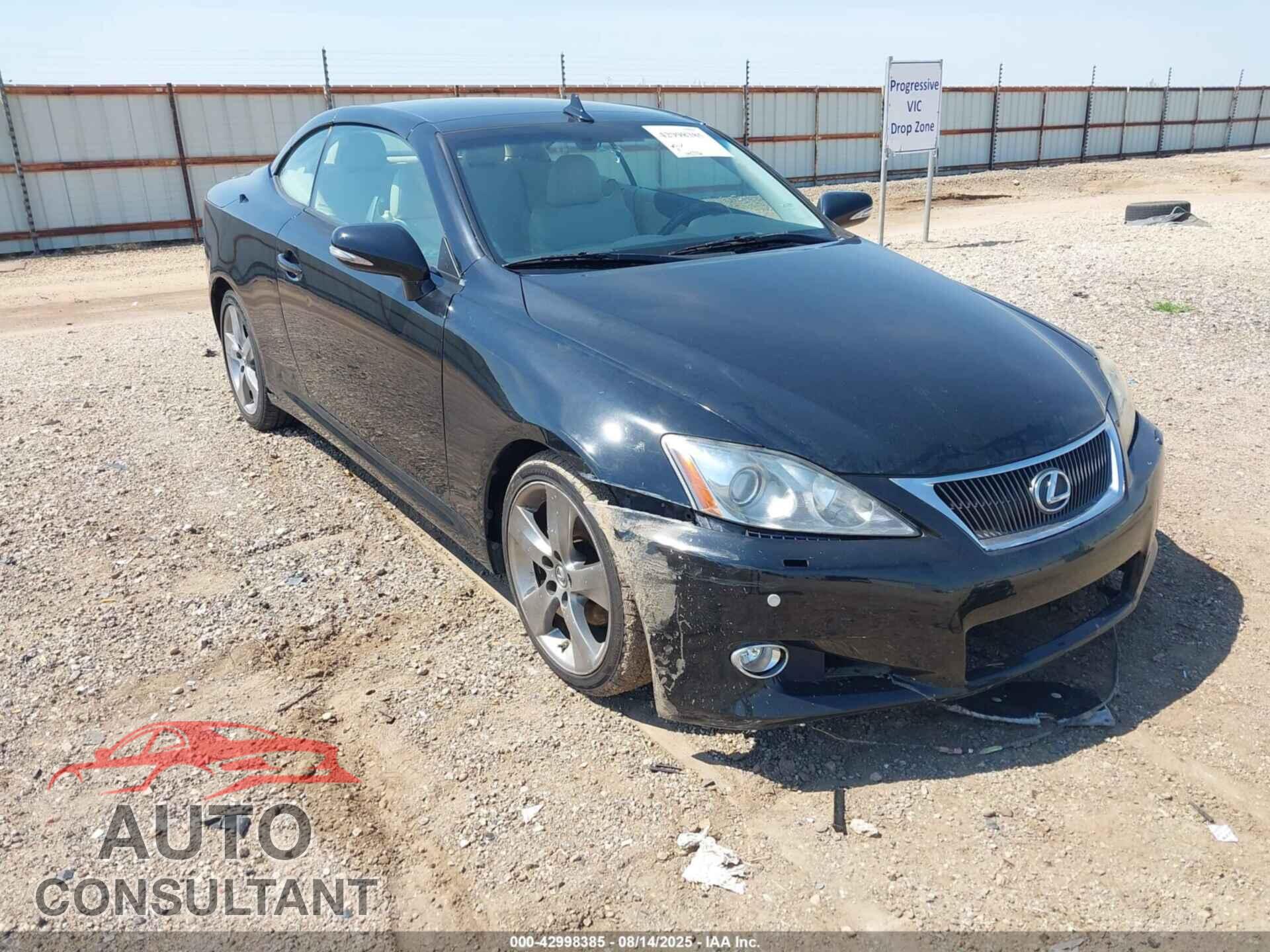 LEXUS IS 250C 2010 - JTHFF2C23A2508467