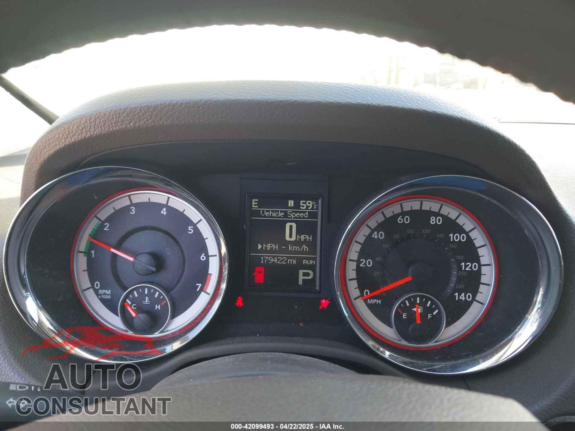 DODGE DURANGO 2011 - 1D4RD2GG0BC653278