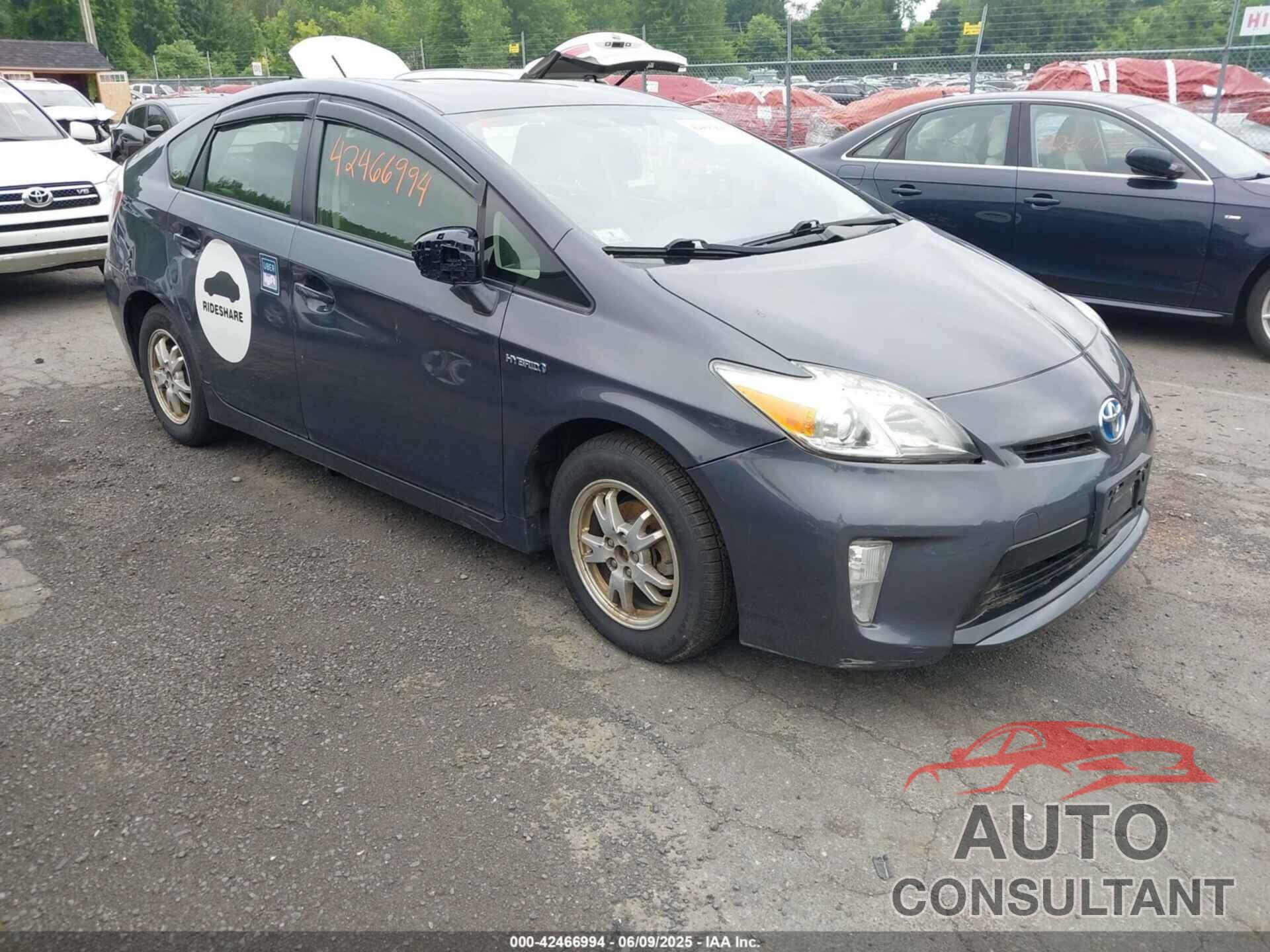 TOYOTA PRIUS 2012 - JTDKN3DU4C5405276