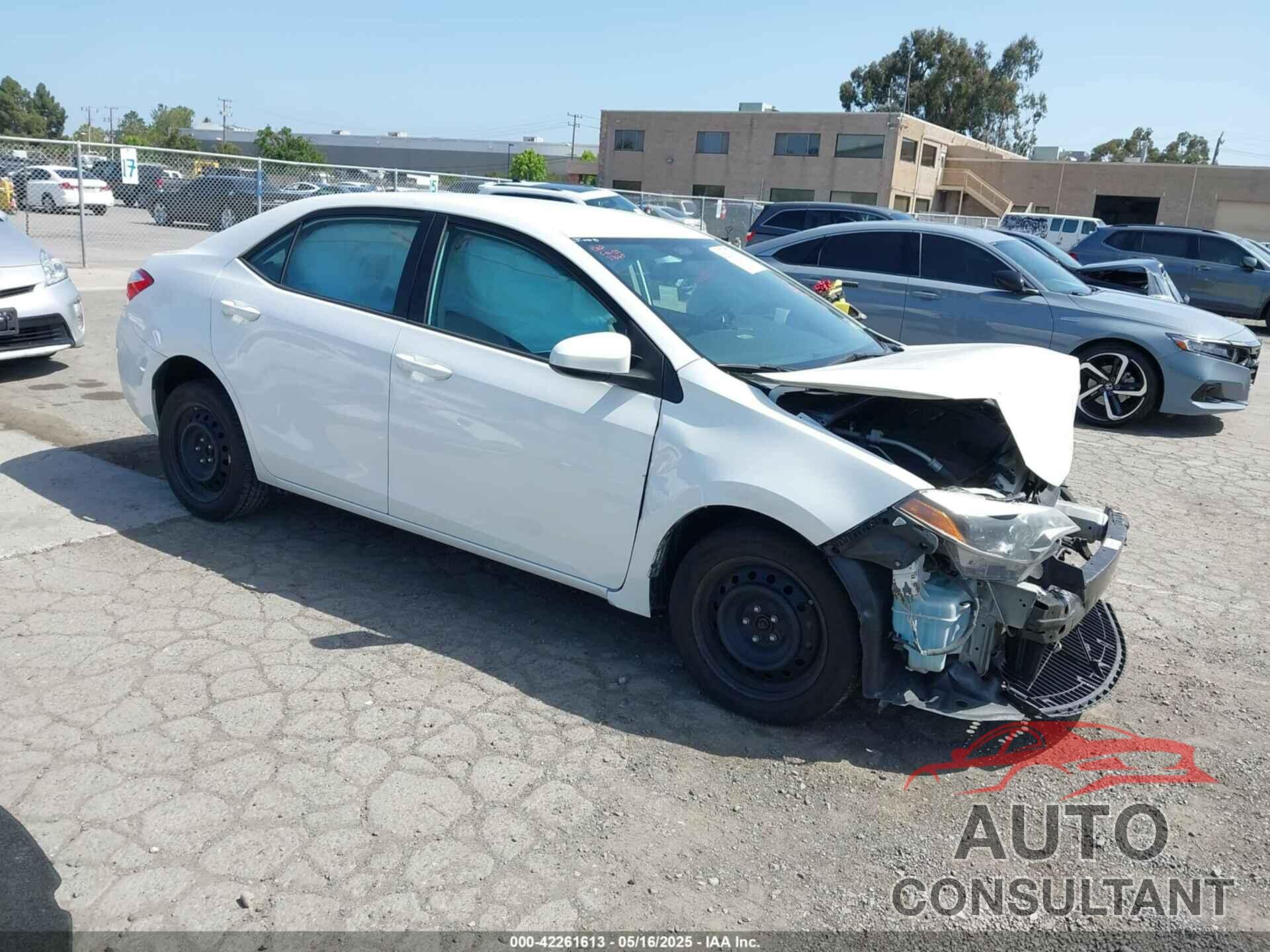 TOYOTA COROLLA 2016 - 5YFBURHE8GP454014
