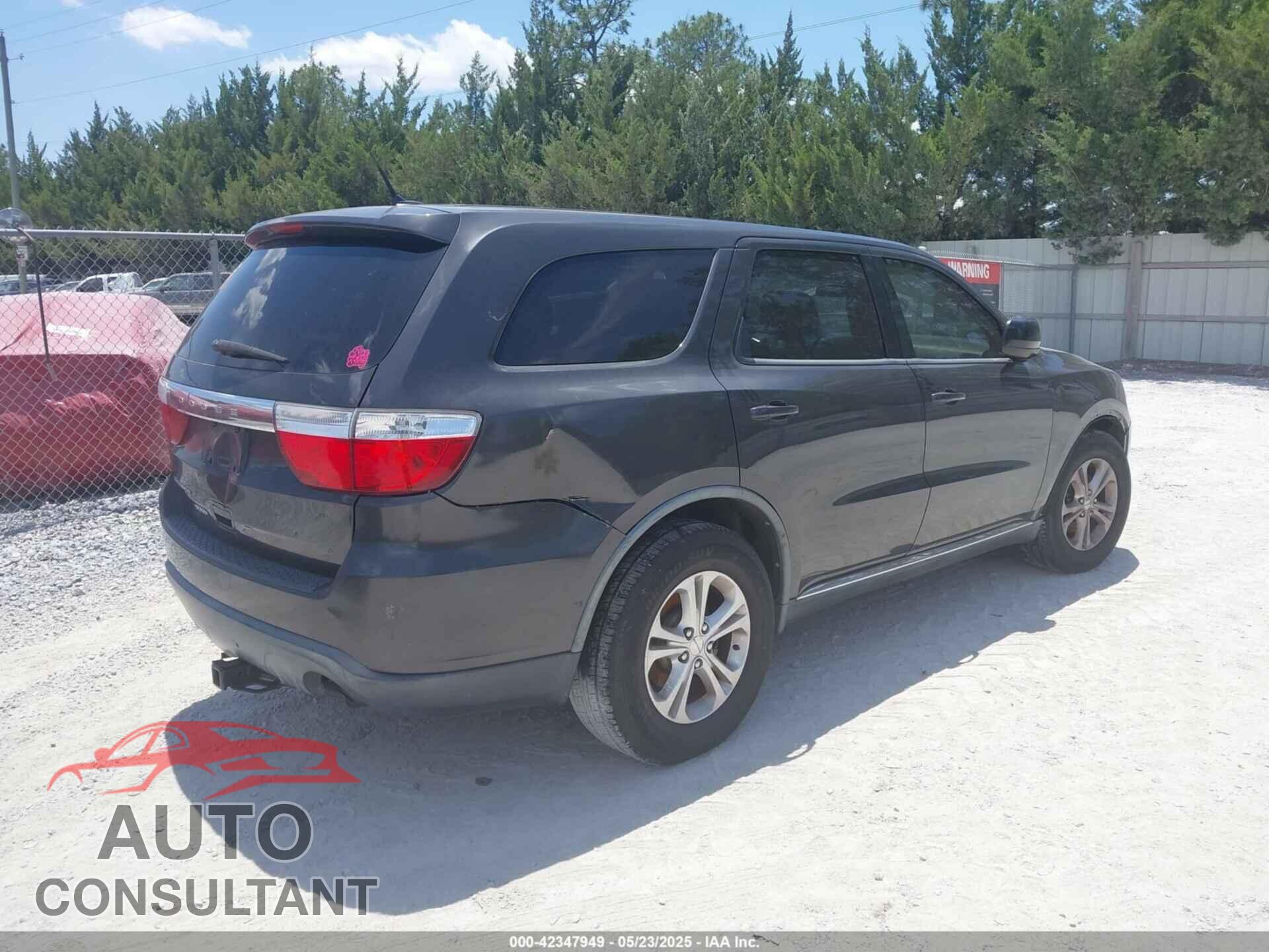 DODGE DURANGO 2011 - 1D4RD2GG6BC623623