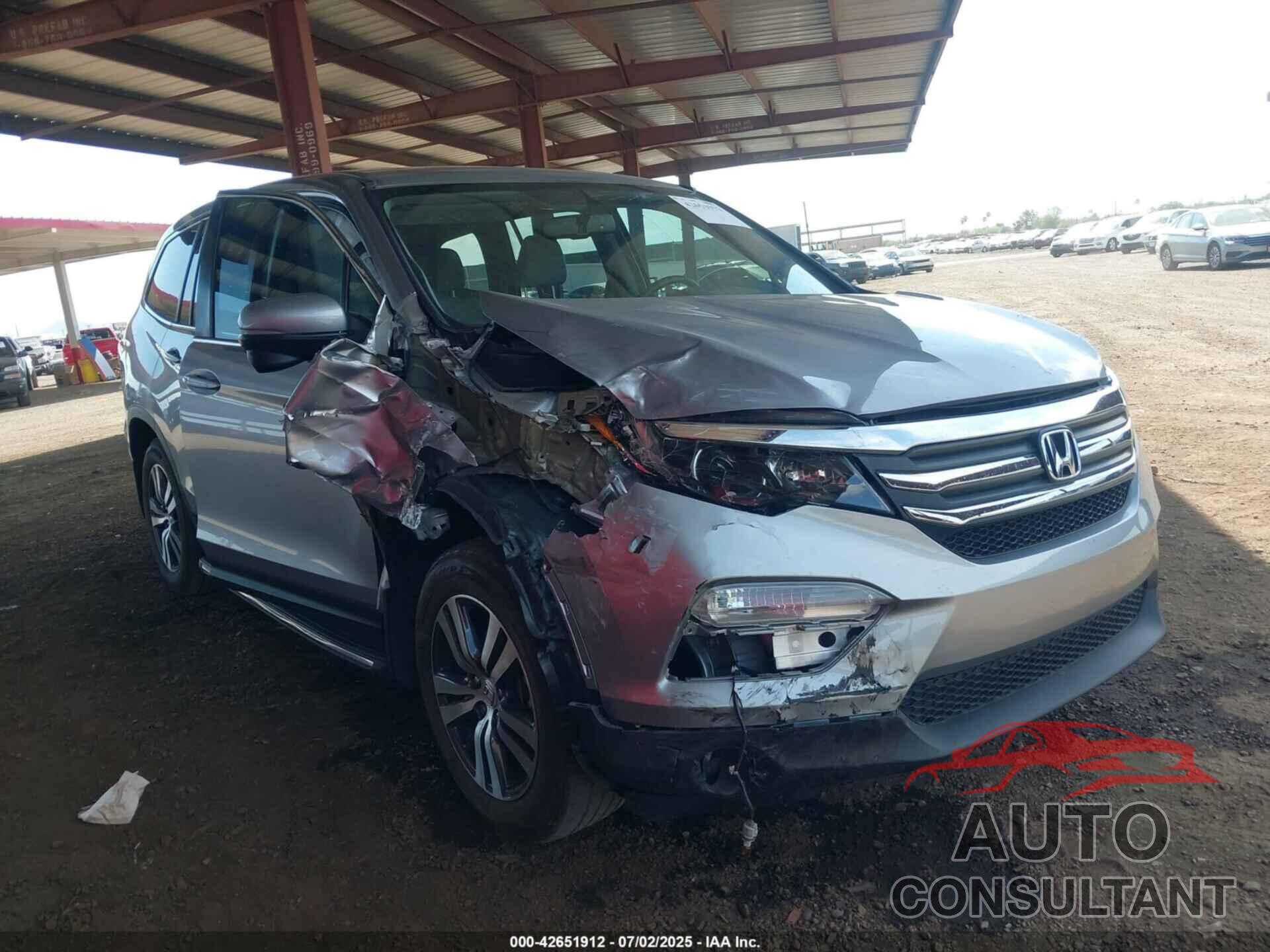 HONDA PILOT 2016 - 5FNYF5H50GB033218