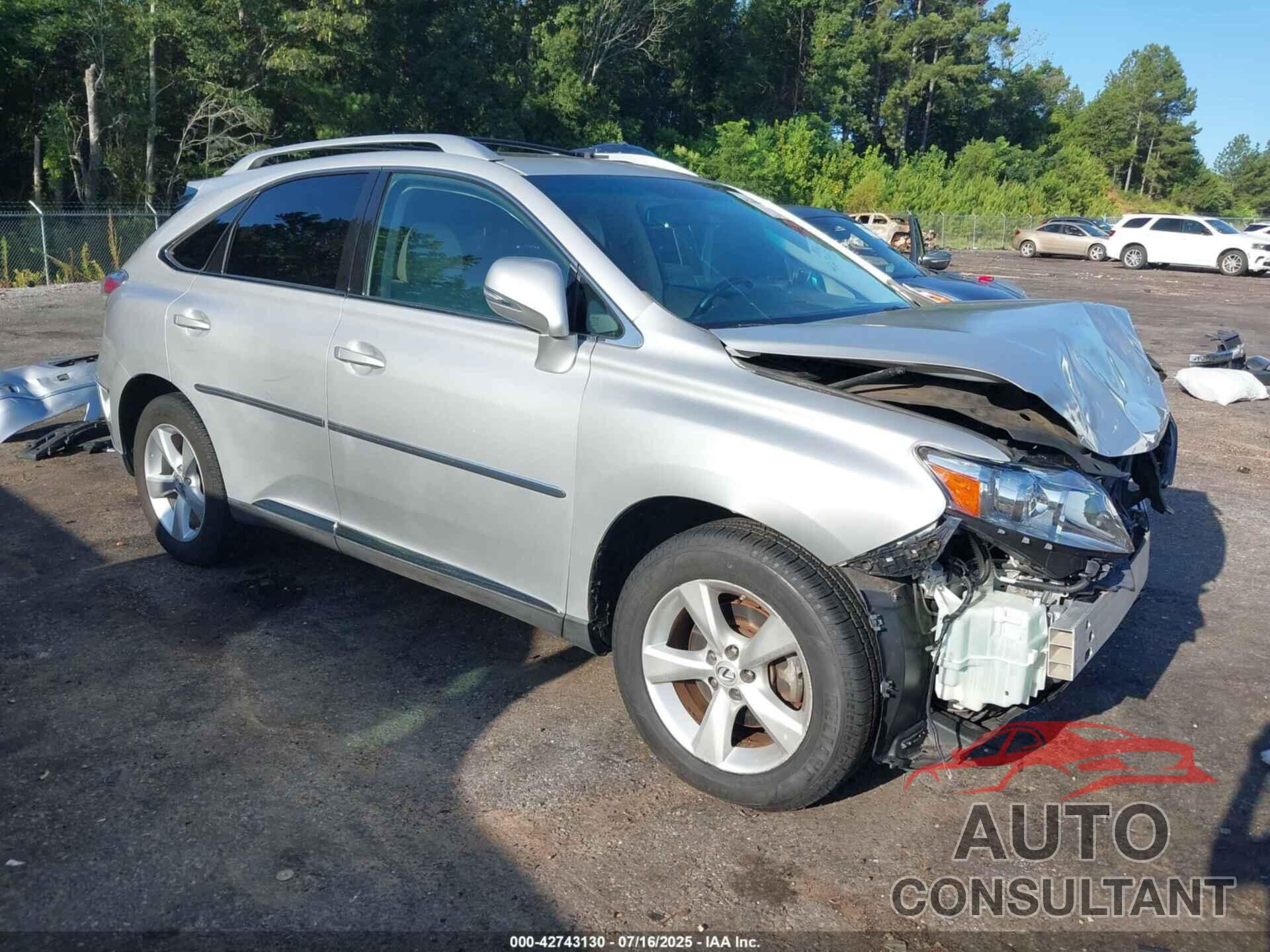LEXUS RX 350 2010 - 2T2ZK1BA1AC030737
