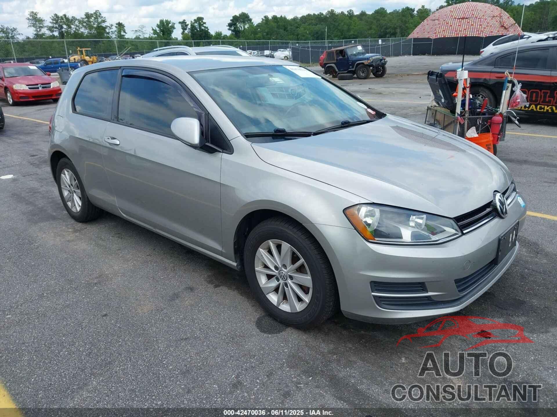 VOLKSWAGEN GOLF 2015 - 3VW917AU4FM062664