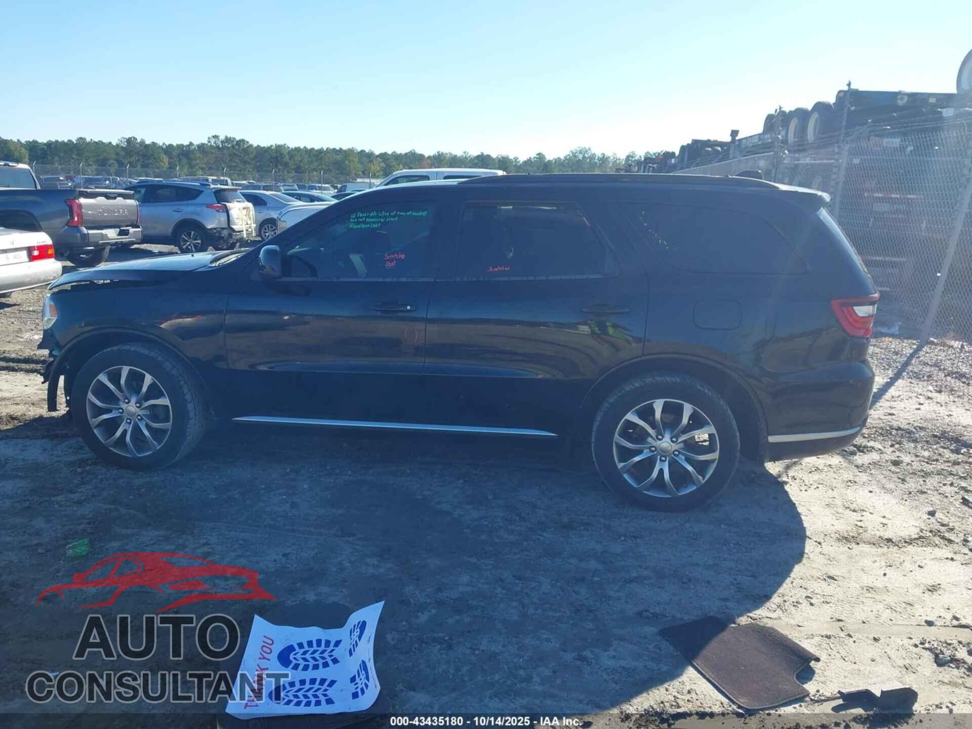 DODGE DURANGO 2017 - 1C4RDHAG9HC816883