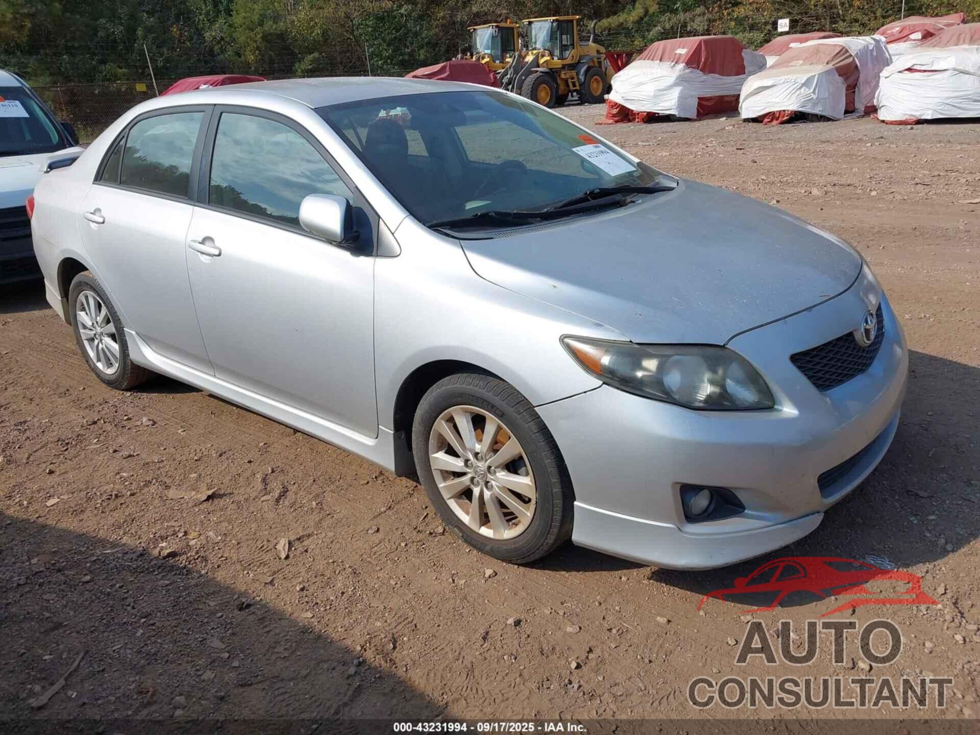 TOYOTA COROLLA 2009 - 1NXBU40E59Z084401