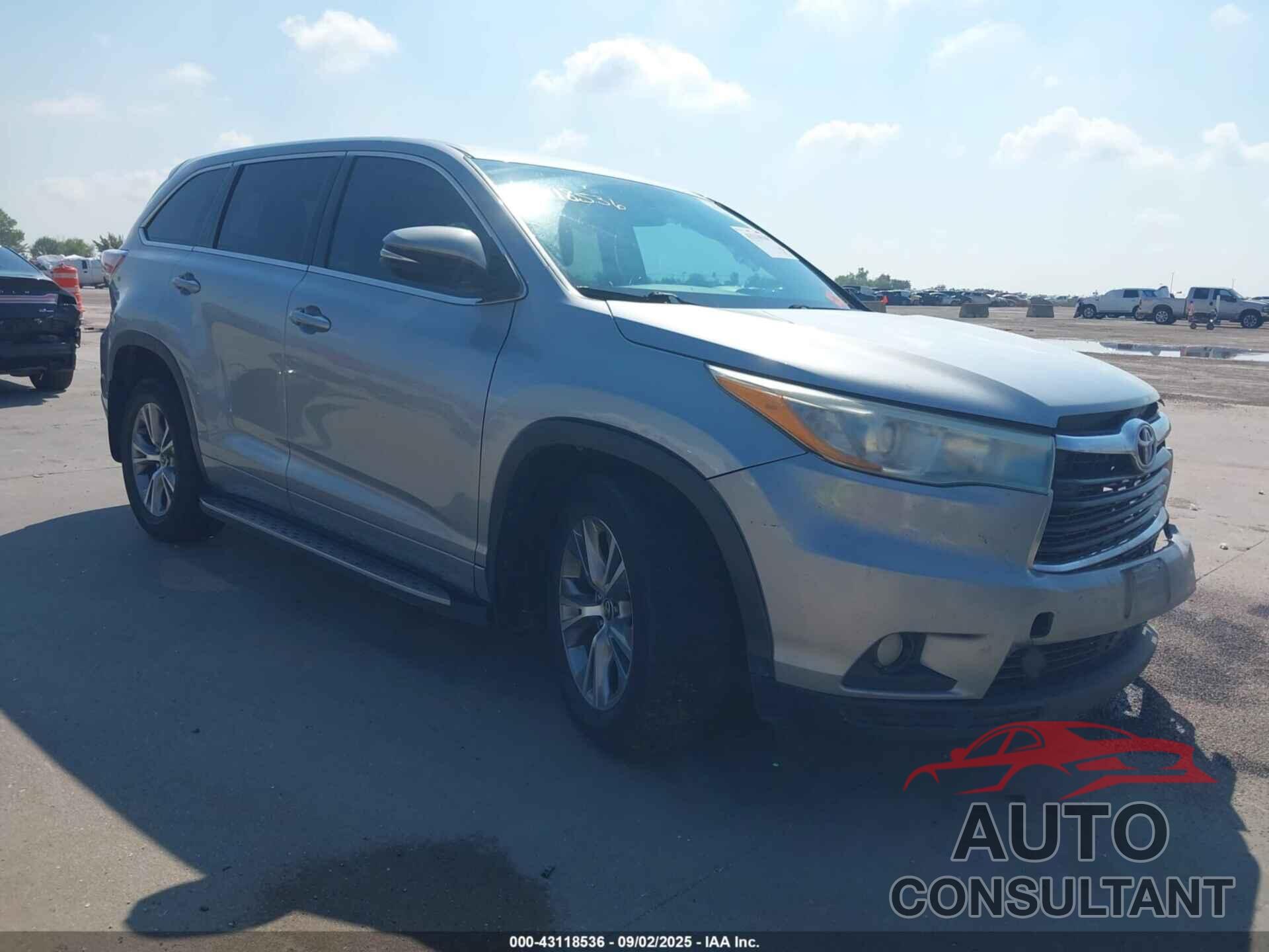 TOYOTA HIGHLANDER 2016 - 5TDZKRFH8GS130991
