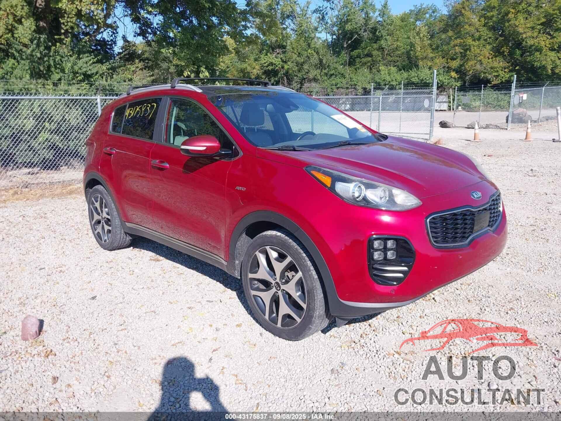 KIA SPORTAGE 2017 - KNDPRCA63H7280329