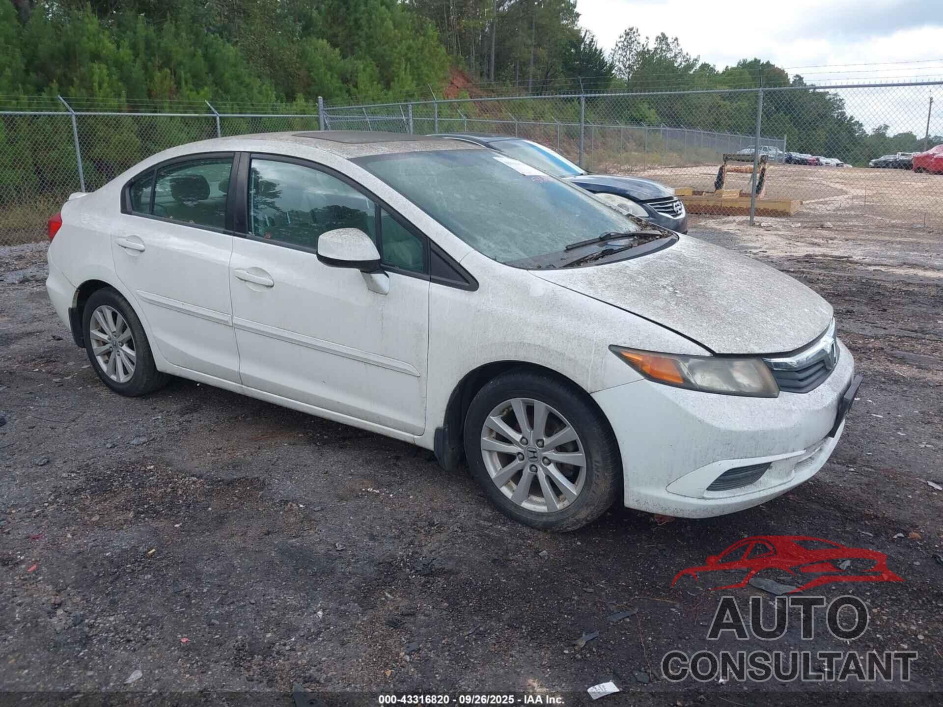 HONDA CIVIC 2012 - 2HGFB2F94CH500864